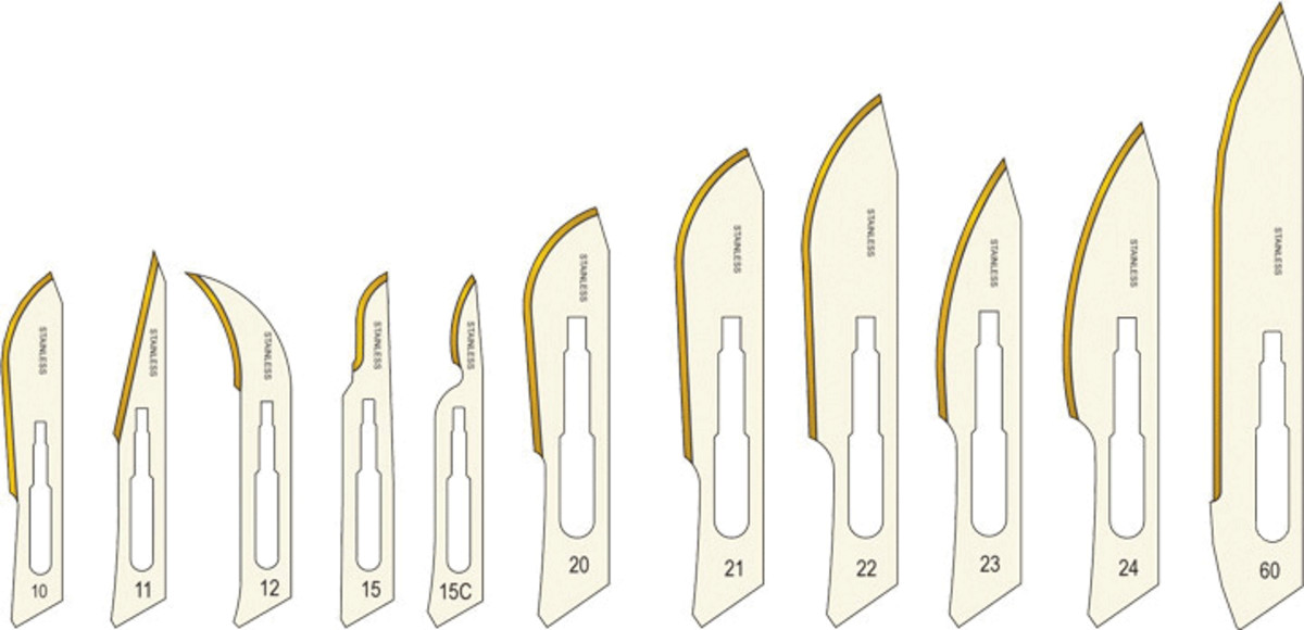 House Brand SU314 Surgical Scalpel Blades Carbon Steel Sterile 100/Pk #12B