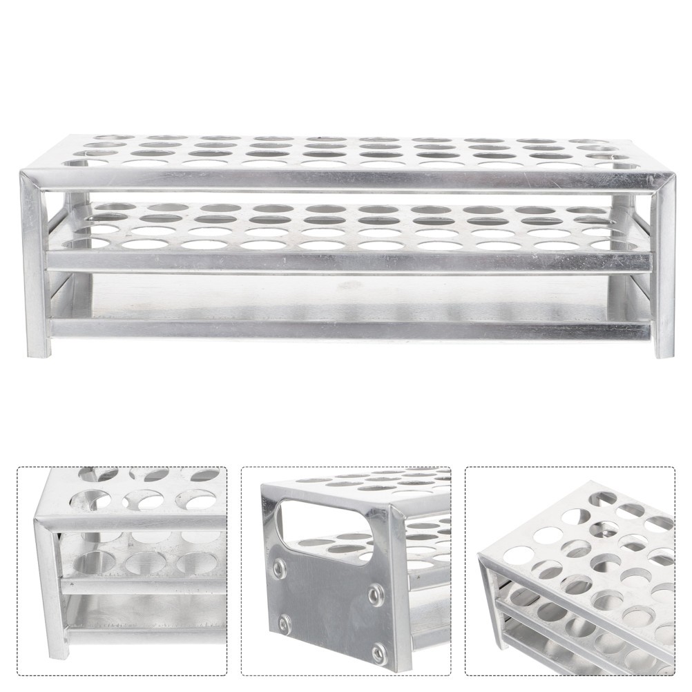 Multi-use Test Tube Stand Multifunctional Vial Rack Aluminum Holder