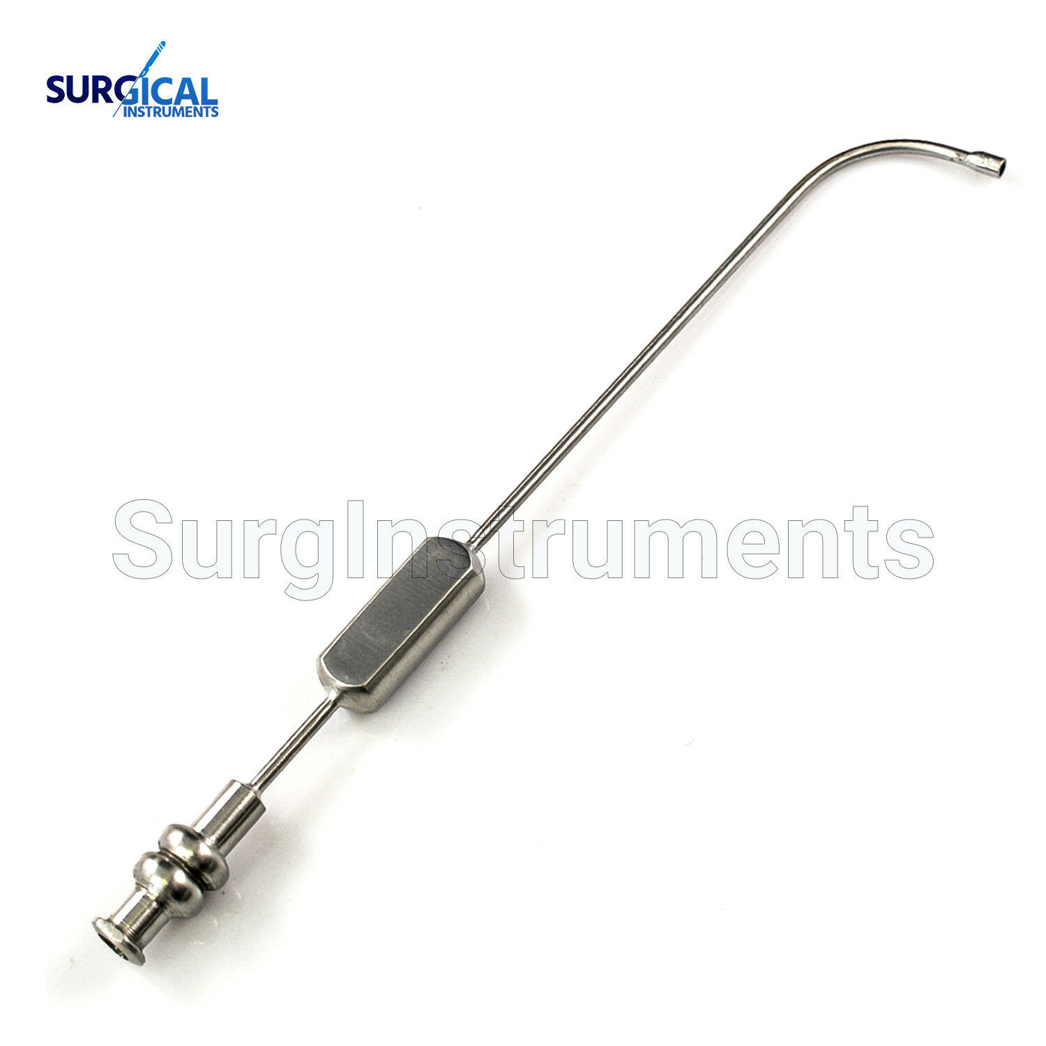Sinus Cannula Suction Tube 2.5 mm Curved ENT Dental Implant Stainless German Gr