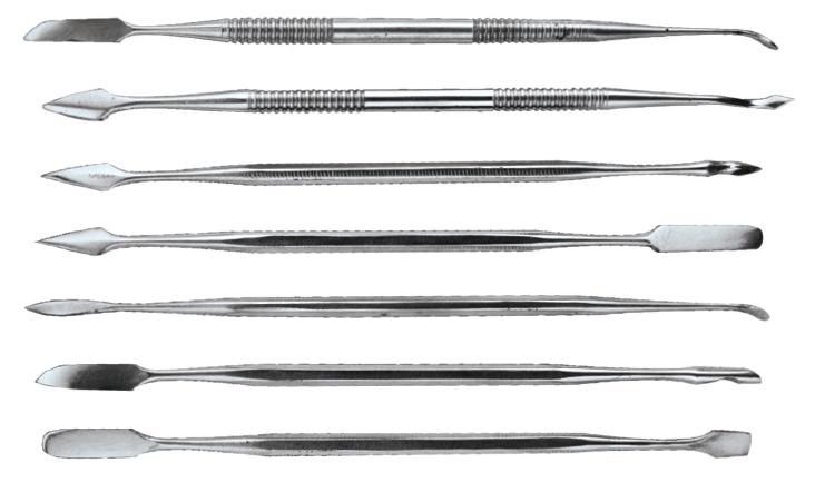 7pc Stainless Steel Dental Picks & Spatula Carver Set Probe Wax Carving Tool
