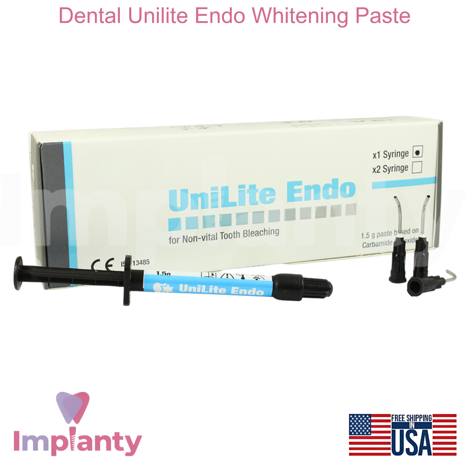 Unilite Endo Dental Whitening Paste 1.5g Safe & Non-Vital Teeth Brightening