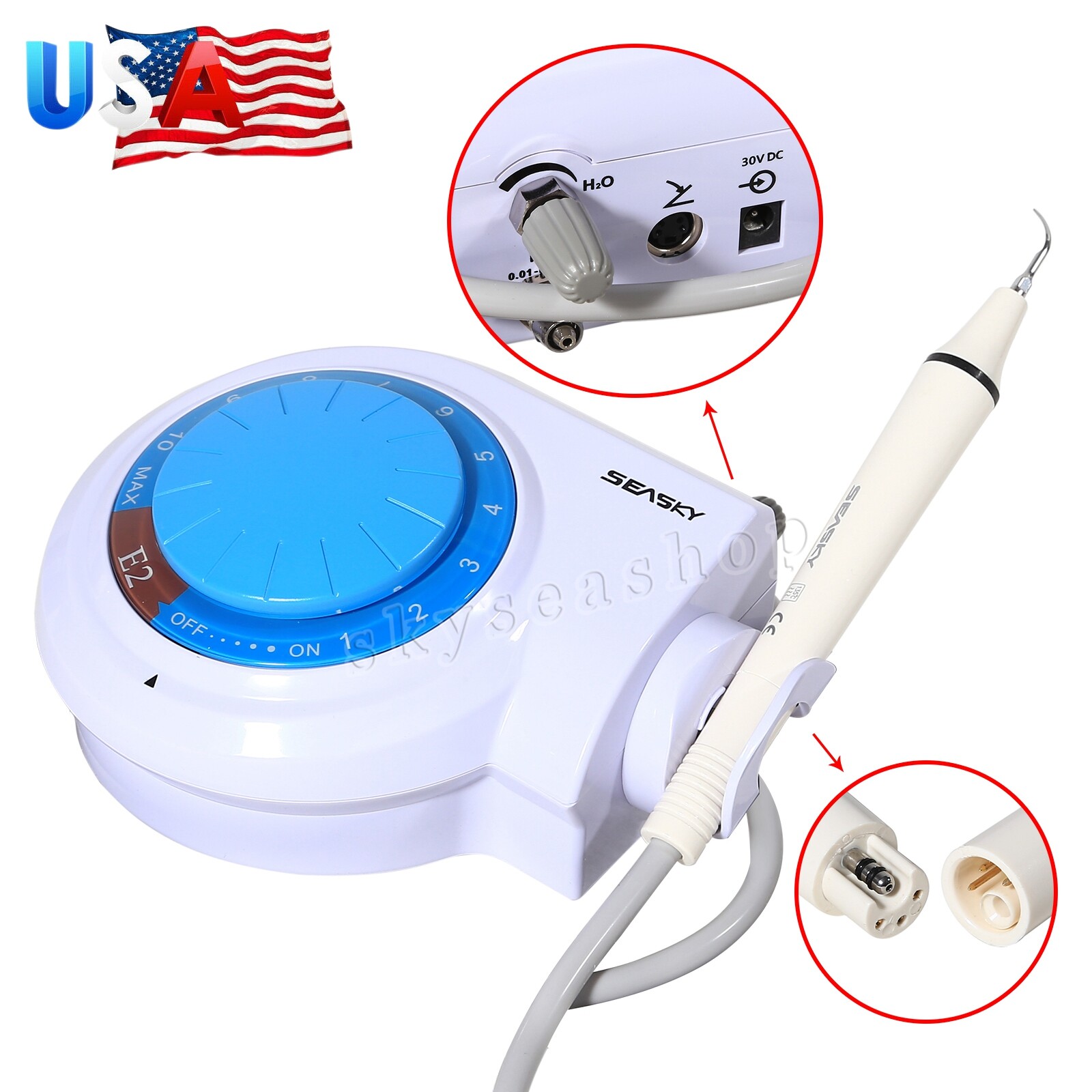 Dental Piezo Ultrasonic Scaler Supersnic Cleaner Handpiece for Cavitron EMS FDA