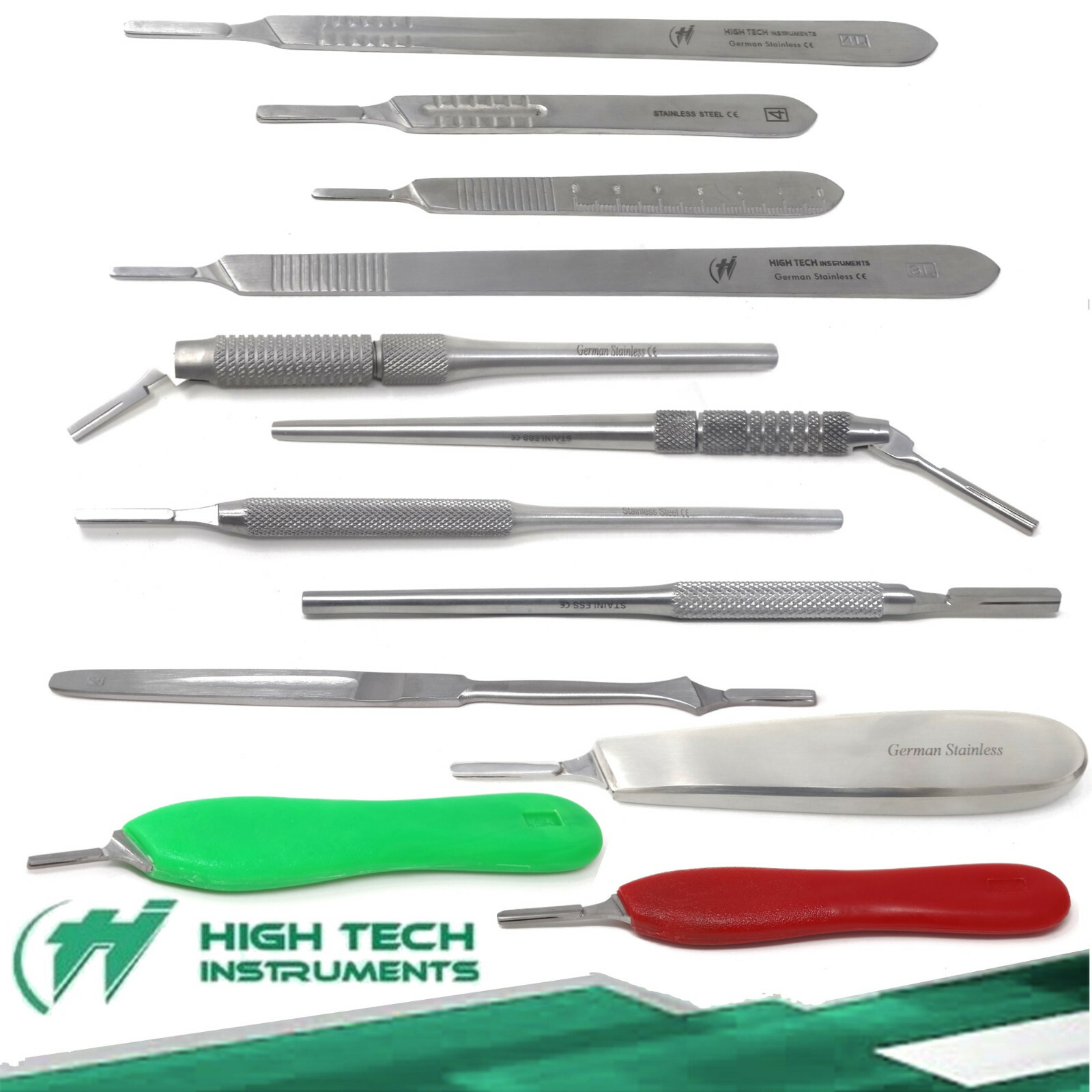 Surgical Scalpel Blade Handle Knife Medical Skin Cut Tissue Surgery Lab Vet Tool