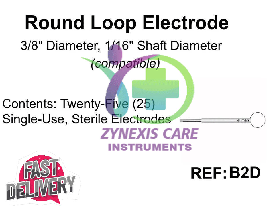 Ellman B2D Round Loop Electrode Twenty Five (25) Single Use Disposable