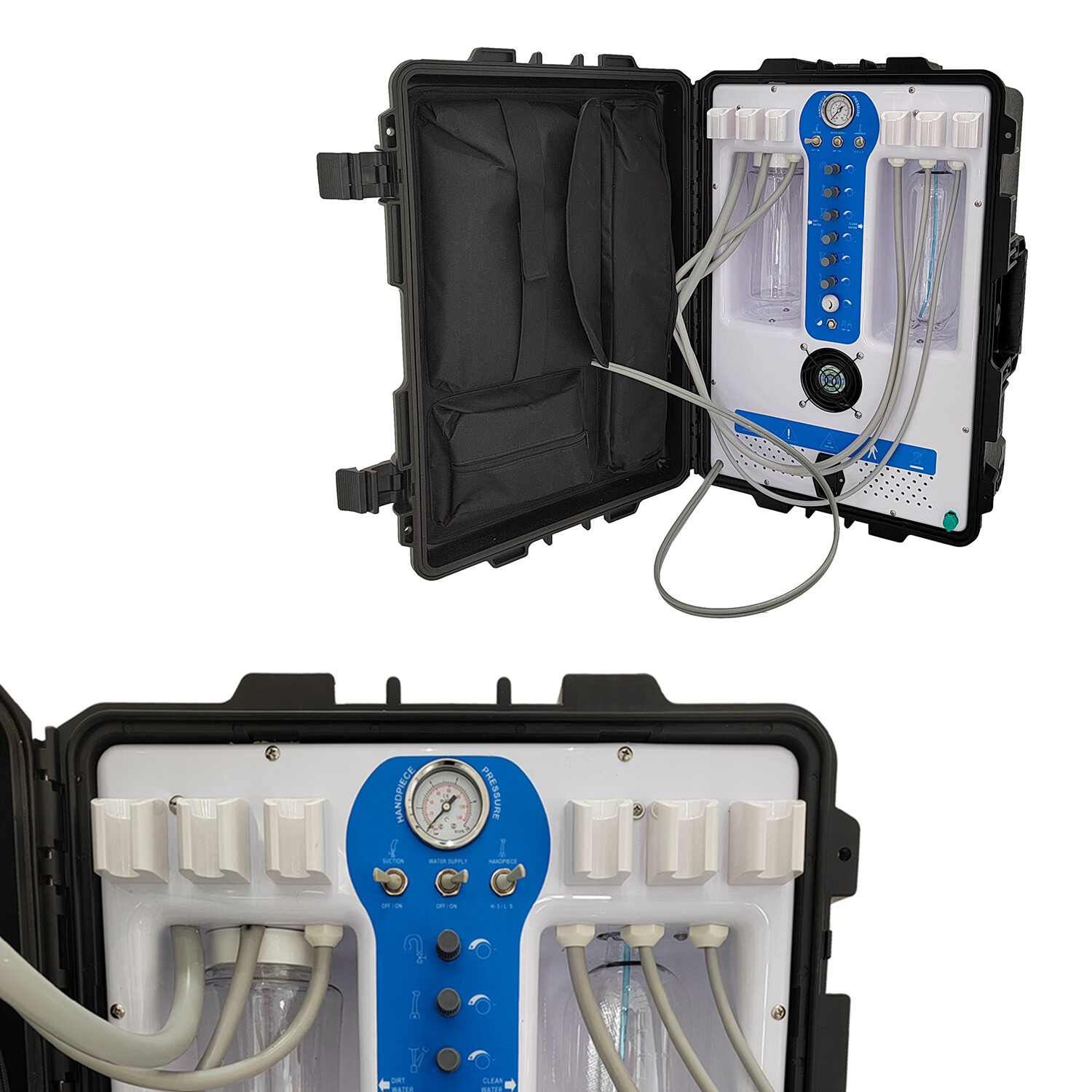 Updated 600W GU-P206S Dental Unit Air Compressor With Curing light & Scaler 4H