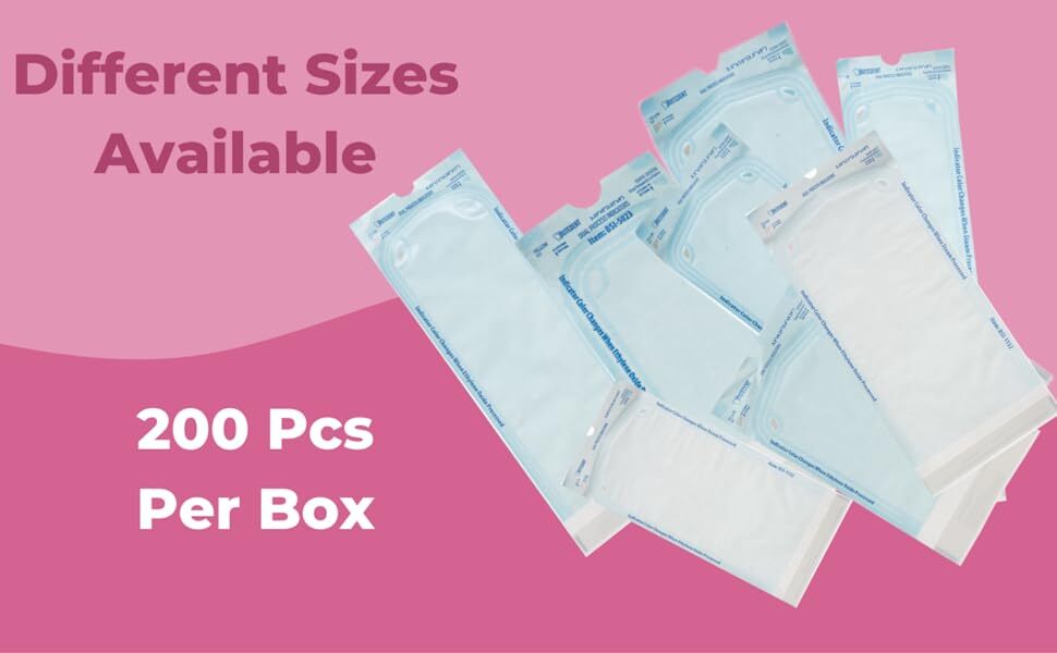 Self Seal Sterilization Pouches – Autoclave Sterilizer Bags 3.5 x 6.5 Tattoo