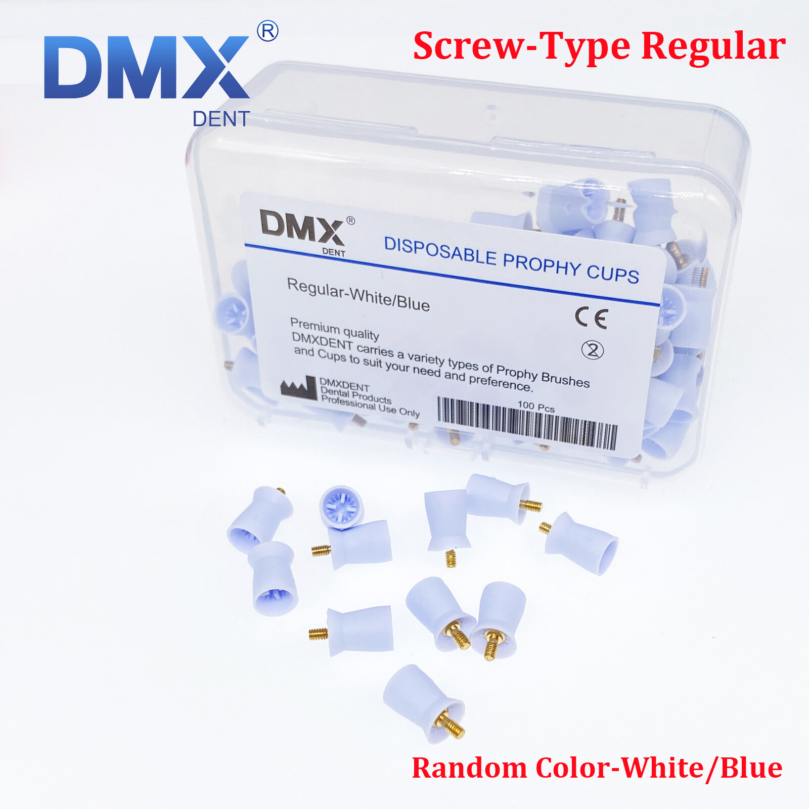 Dental Prophy Prophylaxis Polishing Rubber Cups Webbed Screw-in Snap on Latch