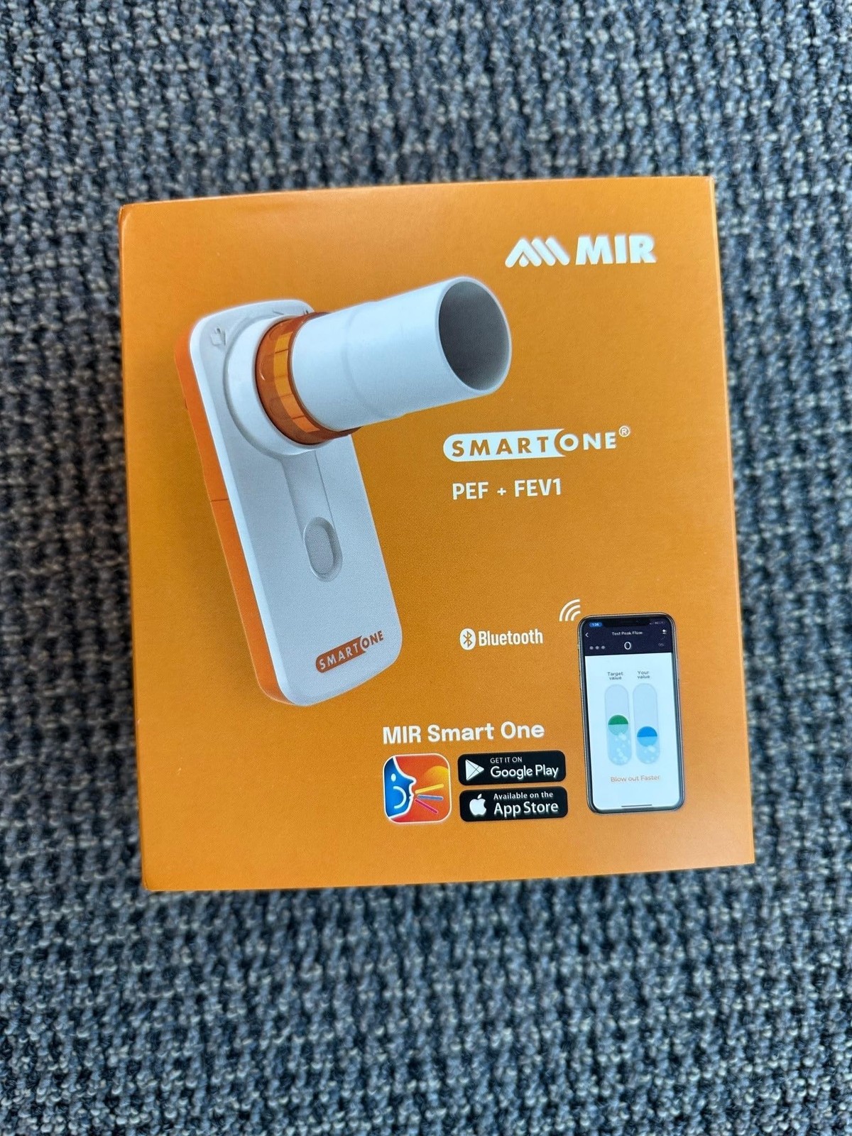 MIR Smart ONE | Personal Pocket Spirometer | Peak Flow (PEF) and FEV1