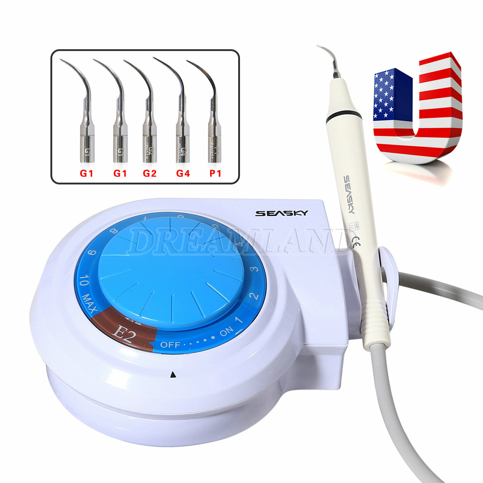 Dental Ultrasonic Scaler Oral Scaler Cleaning Tips Handpiece for EMS Cavitron E2