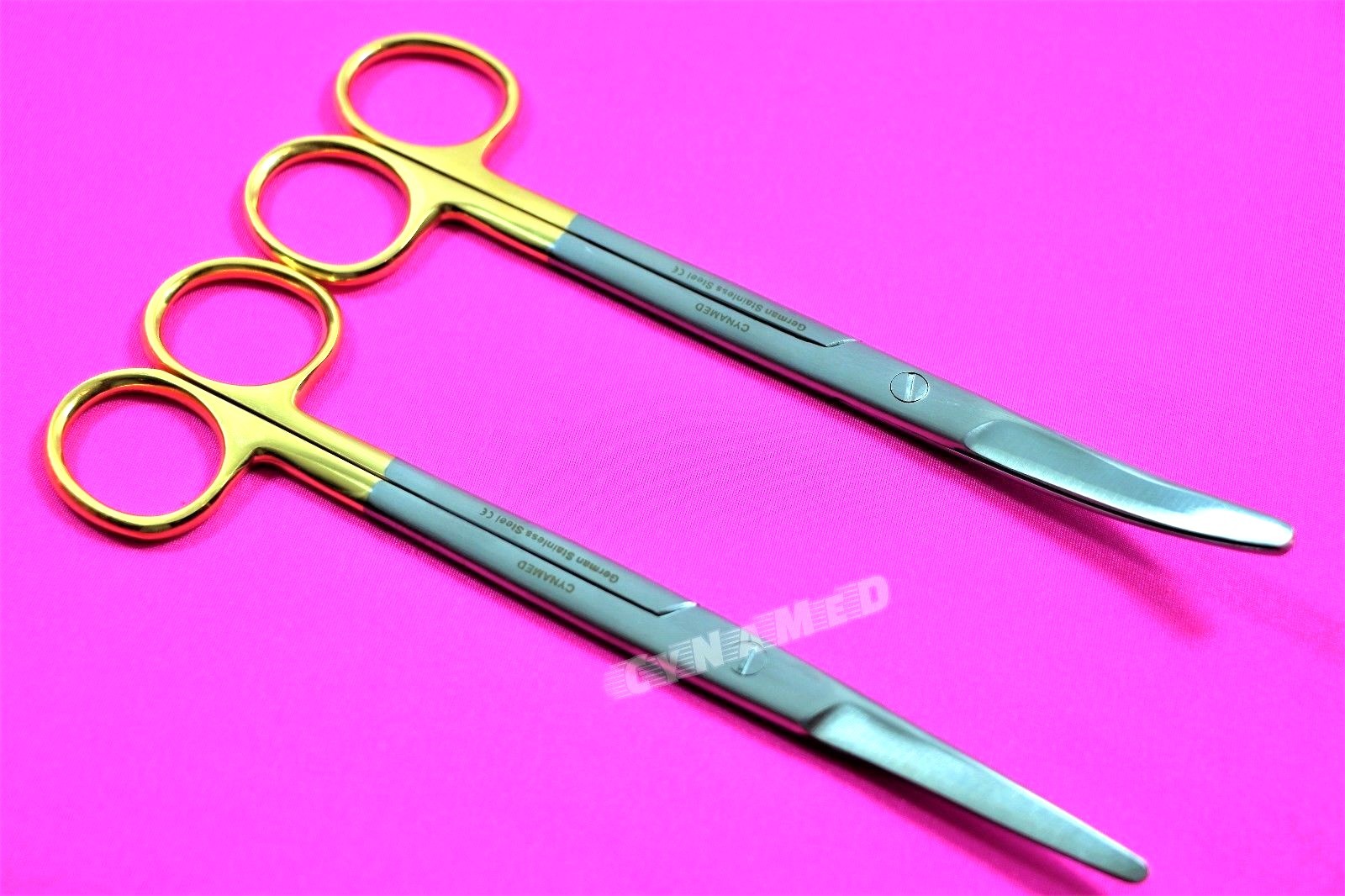 NEW GERMAN 2 EA Surgical Operating Medical Mayo Scissors STRAIGHT +CURVED 6.75″