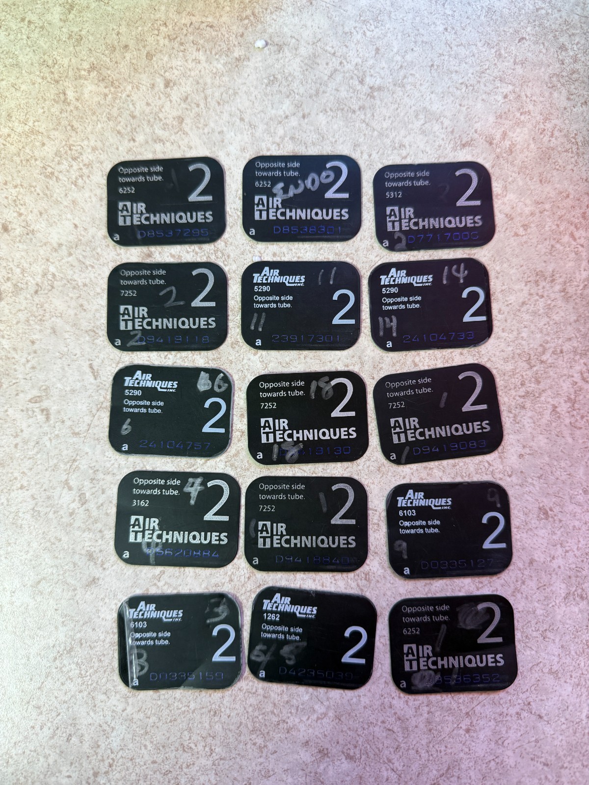 Air Techniques Scan X Intraoral Phosphor Storage Plates, Size 2, 4/pk, Used