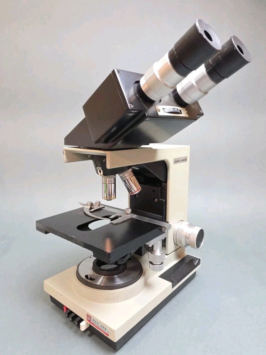 Bausch and Lomb Balplan Binocular Microscope – 5x 10x 40x 100x Objectives