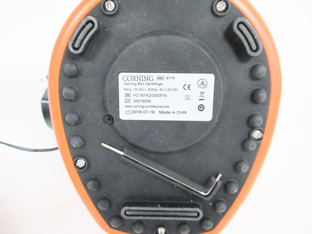 CORNING 6770 LSE MINI MICROCENTRIFUGE & 8 SPOT ROTOR 1.5/2.0 ML 6770-RT -WRITING