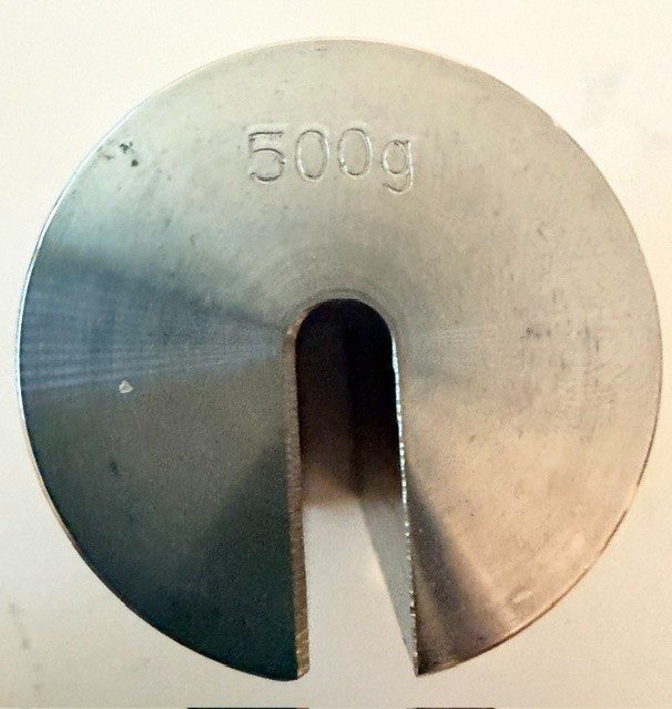 NOS 1100g Slotted Weight Mass Set Vintage Science Physics Lab