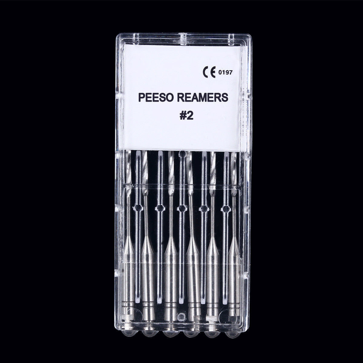 6 Pcs Dental Peeso Reamers Endodontic Stainless Steel Endo Root Canal File Burs