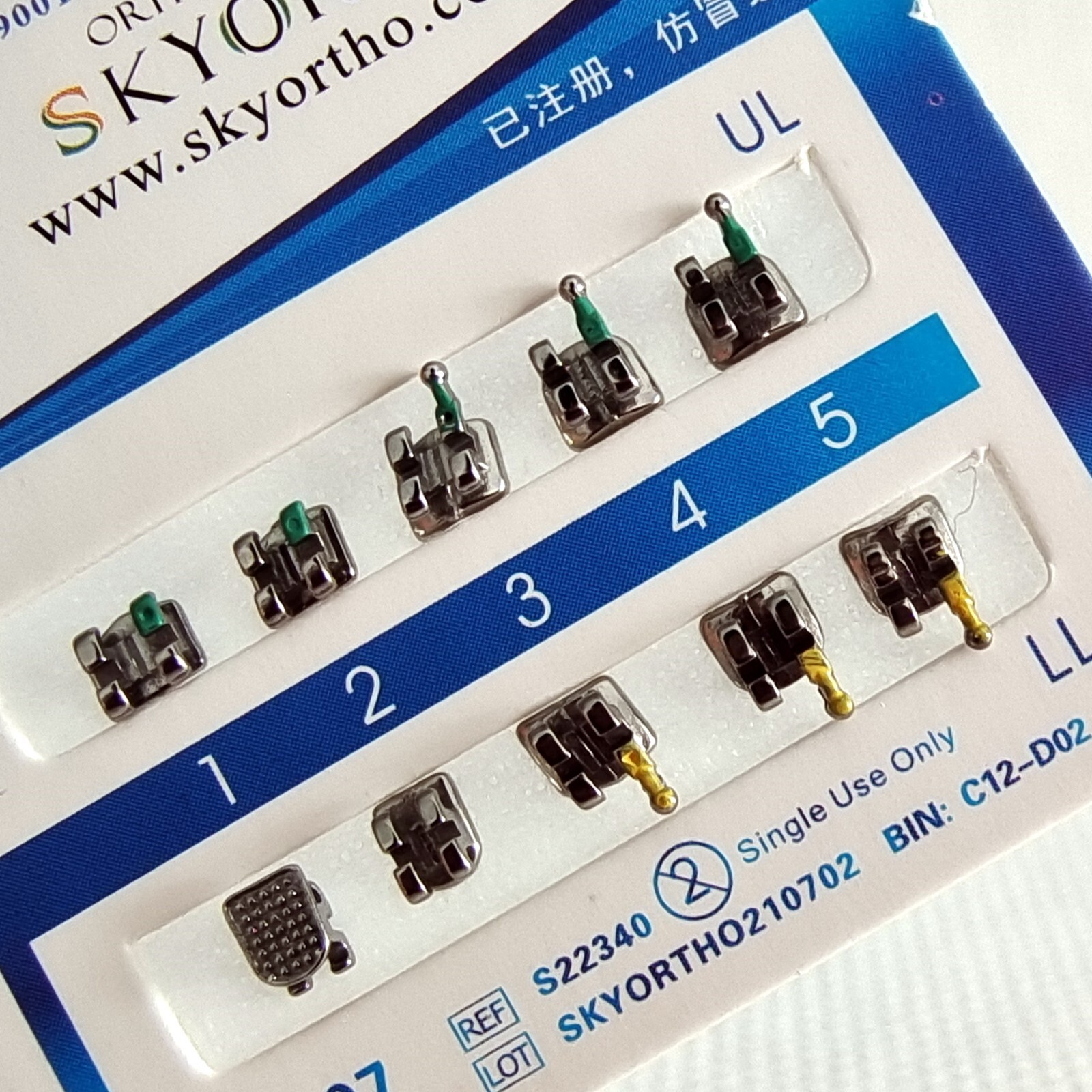 20pc/Kit Dental Orthodontic Bracket Braces Teeth Alignment Straightening MBT