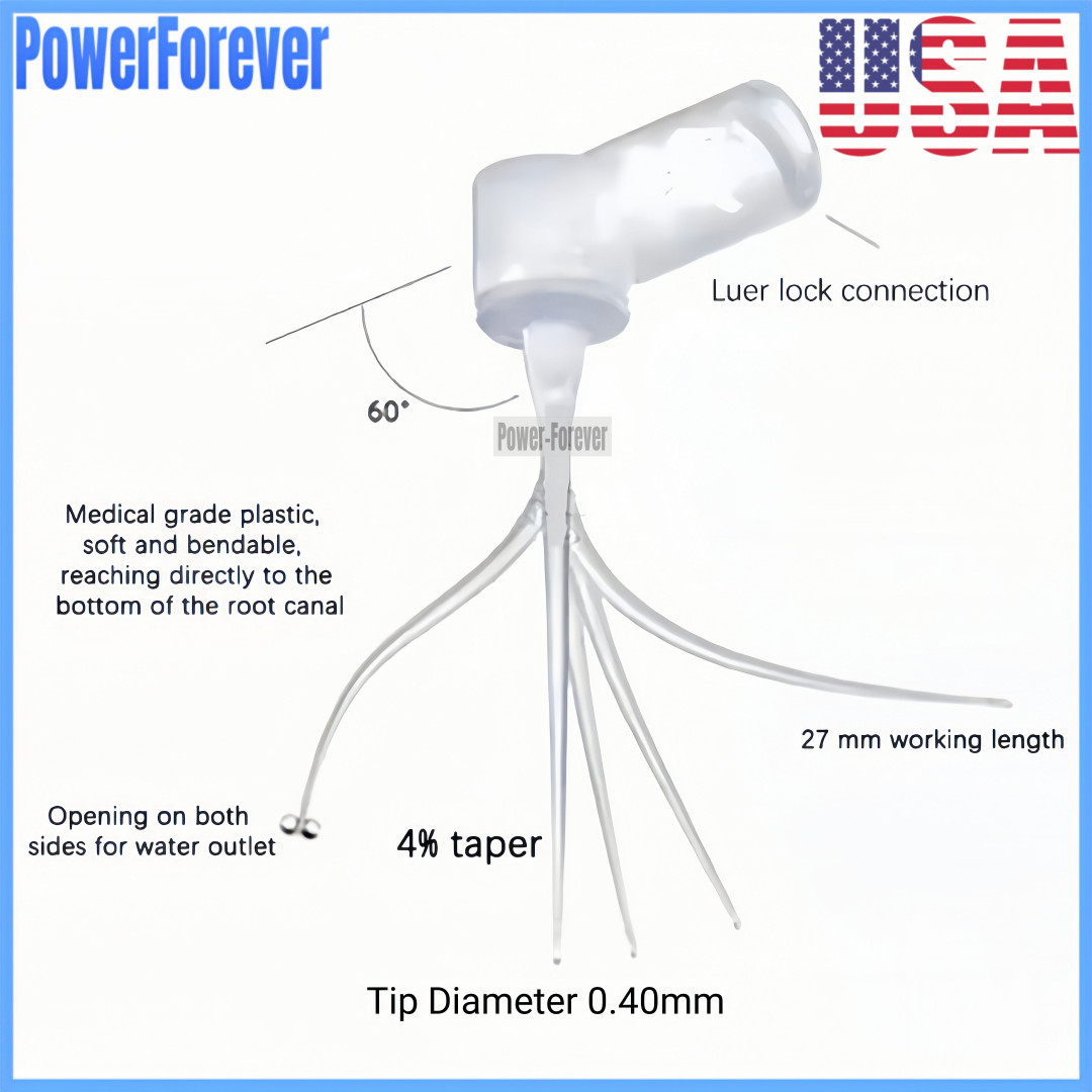 USA Dental PD Irrigator Tips Endo Root Canal Irrigation IrriFlex Style Flexible