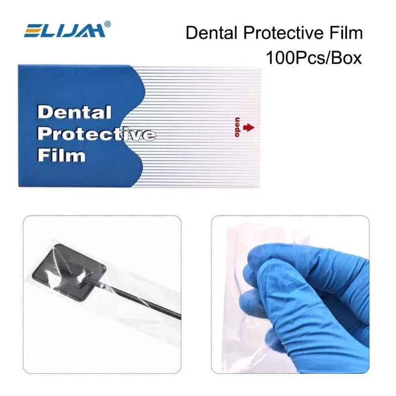 Dental X-Ray Sensor Disposable Sleeves Cover Protective Film Tooth Whitening New
