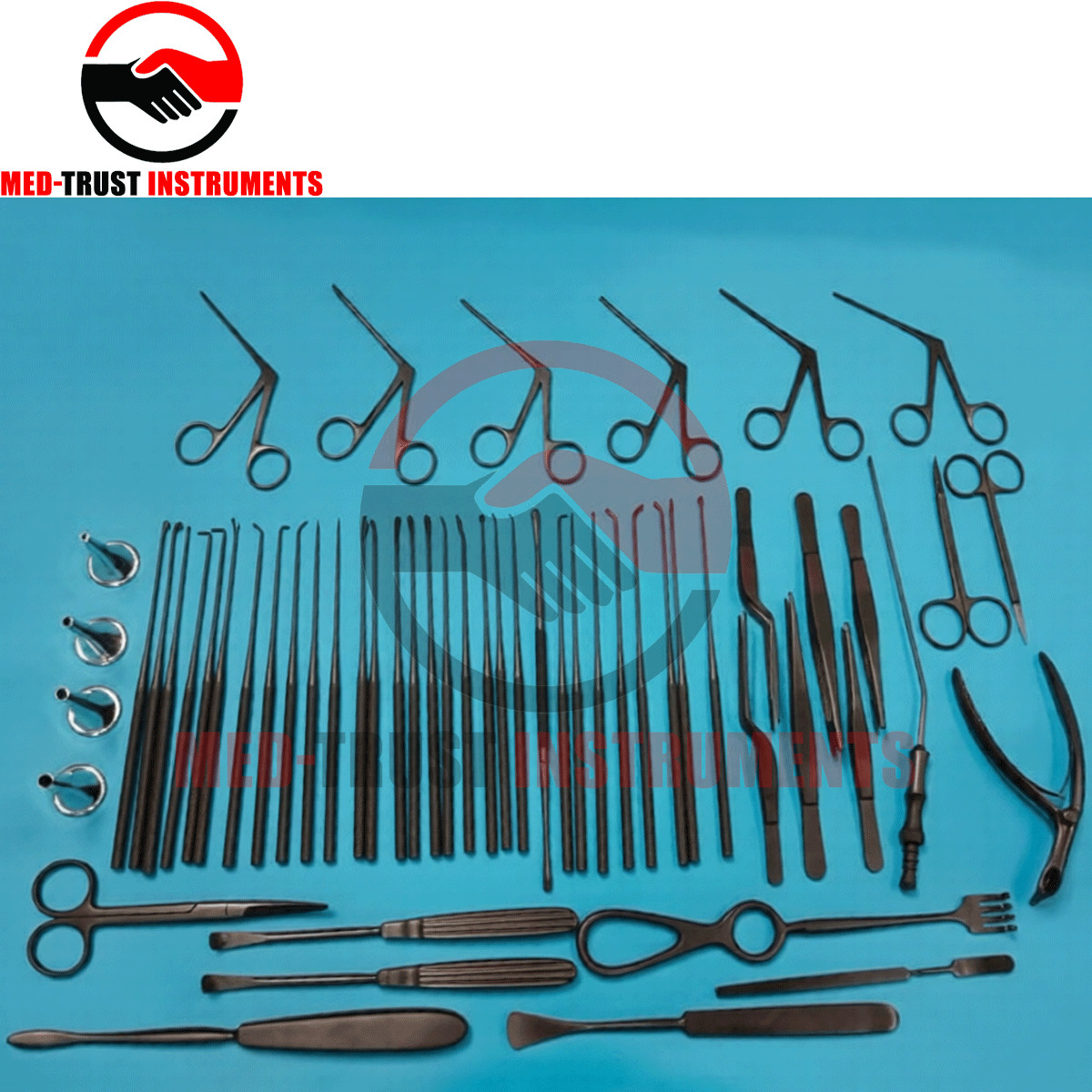 Tympanoplasty Instruments 58 Pcs Set Micro Ear Surgery ENT Instruments