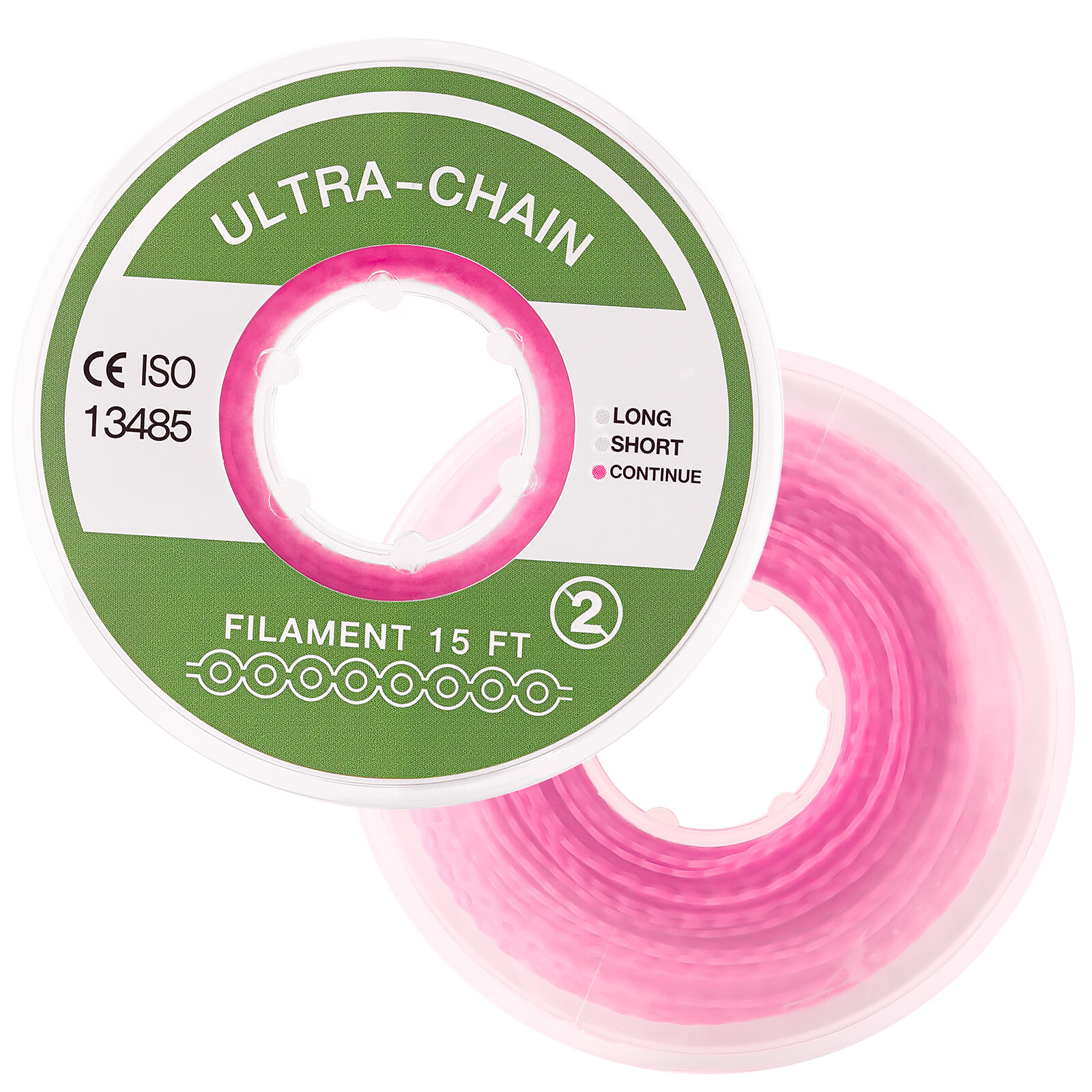 JMU Dental Power Chains Ortho Elastic Ultra Spool Closed/Short/Long For Wire Bra