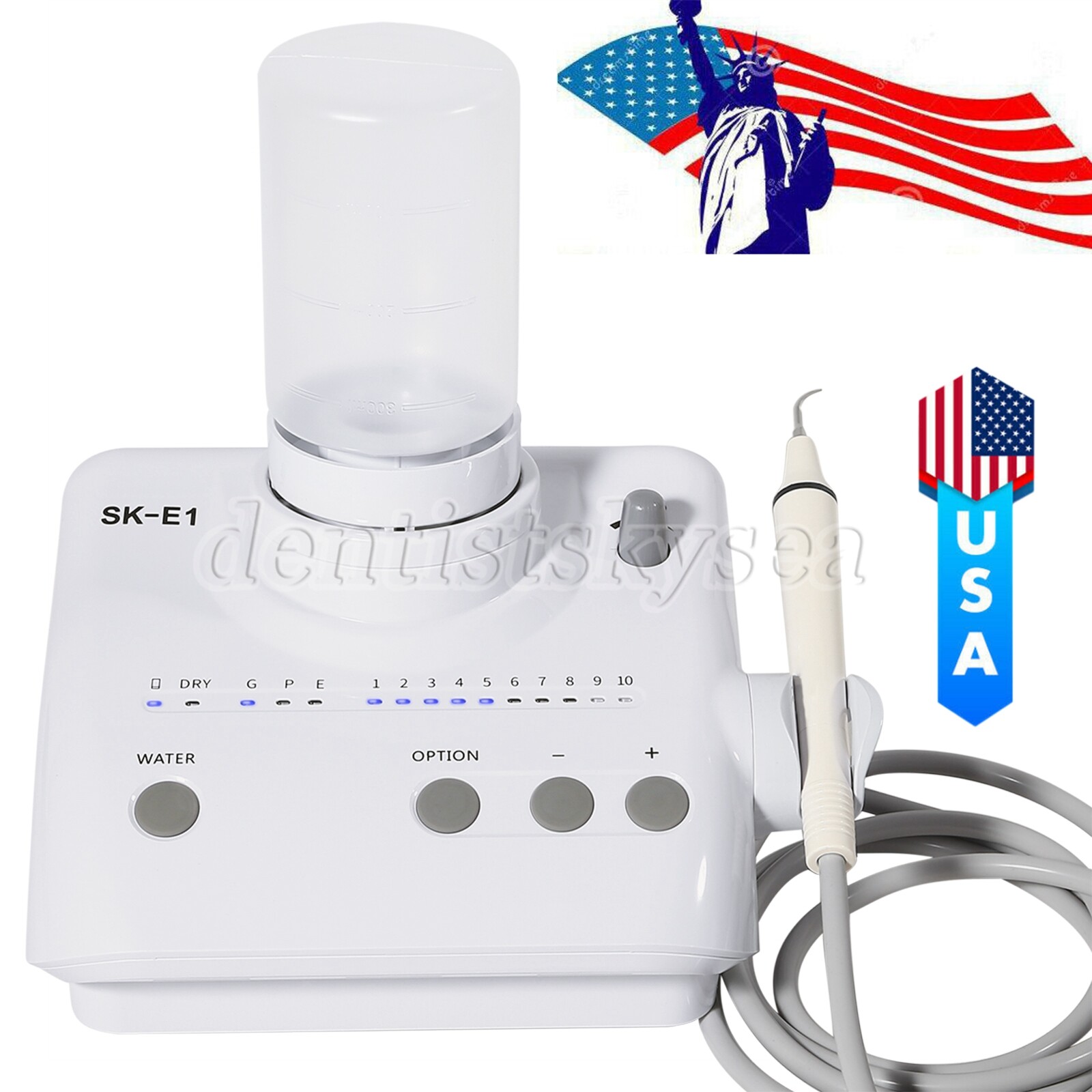 Dental Ultrasonic Piezo Scaler Fit EMS Woodpecker W/ Handpiece Tips tube 159USD