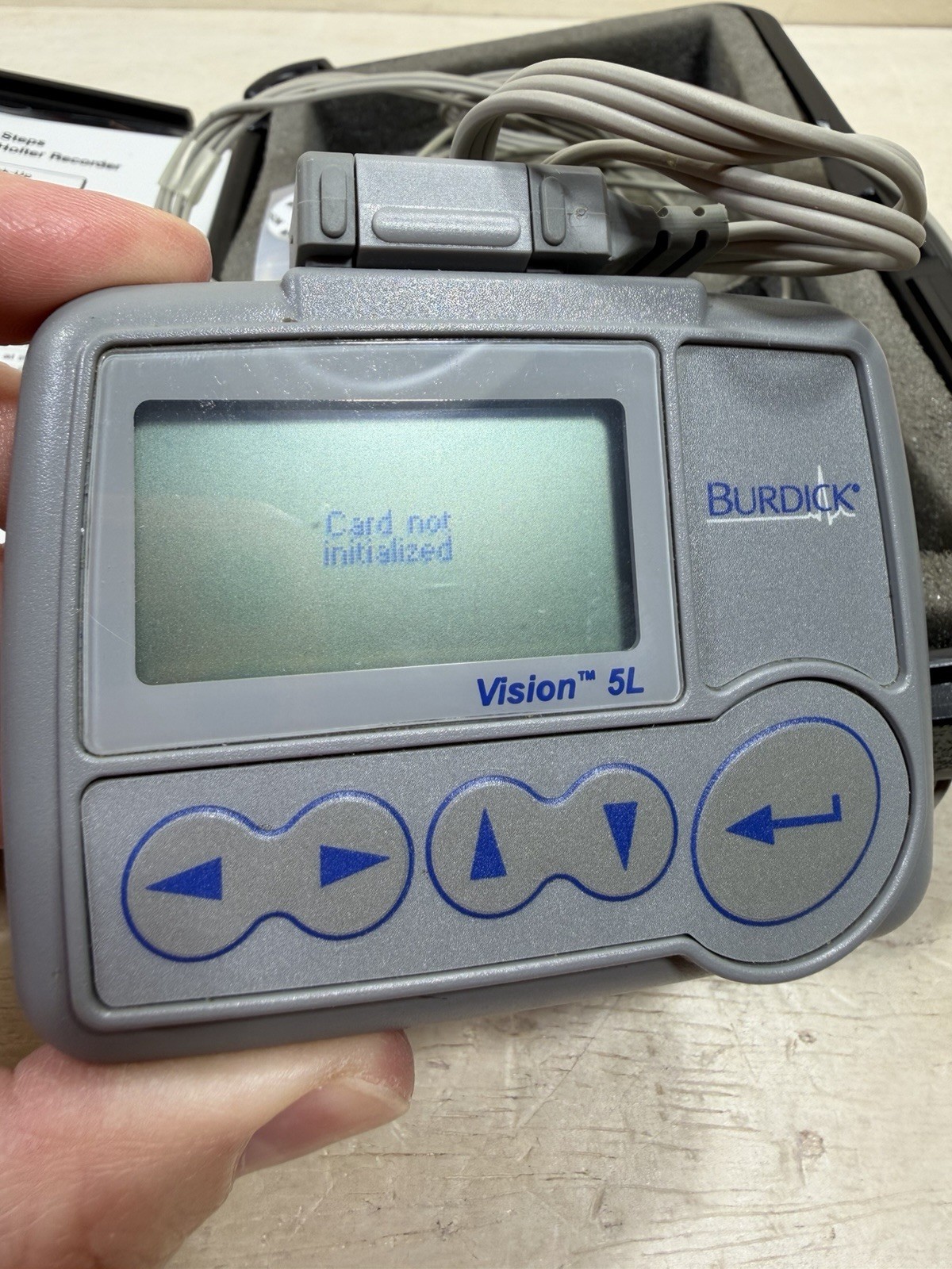 Burdick Vision 5L Digital Holter Recorder With Cables And Case READ