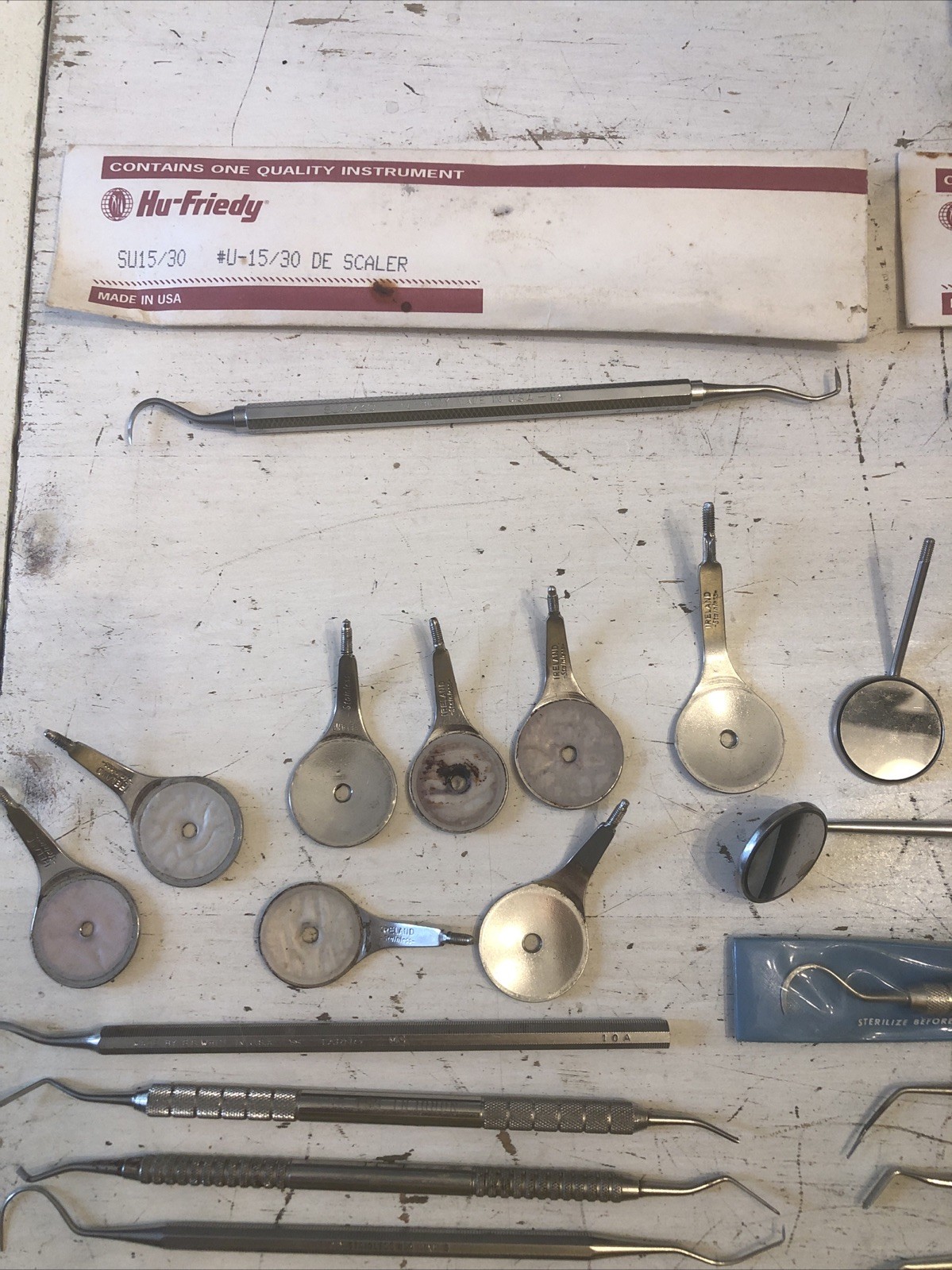 Lot of Mixed Dental Stainless Steel Tools Instruments NORDENT, SS WHITE, RUGBY