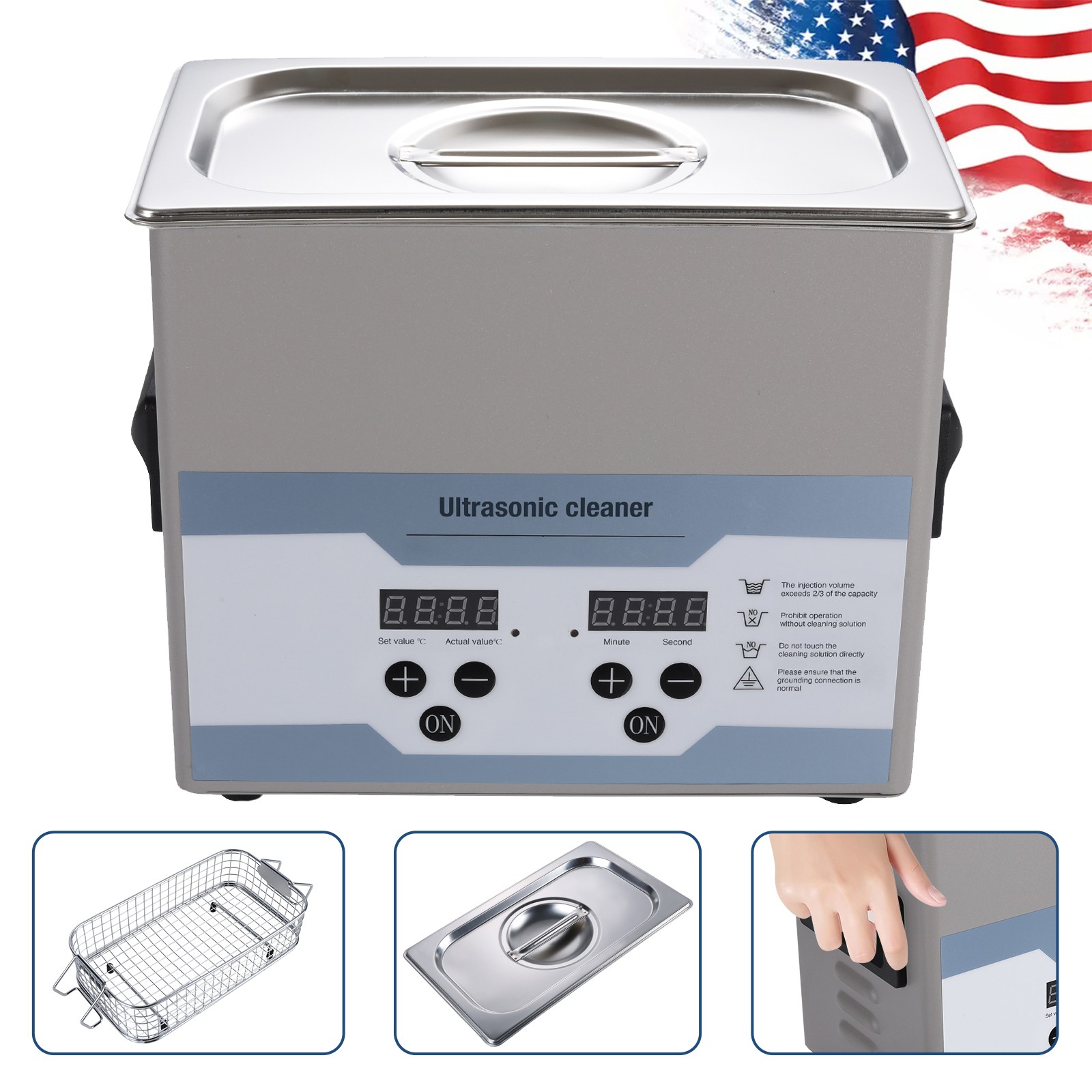 Ultrasonic Cleaner – Dental/Medical/Industrial – New, 3.2 L