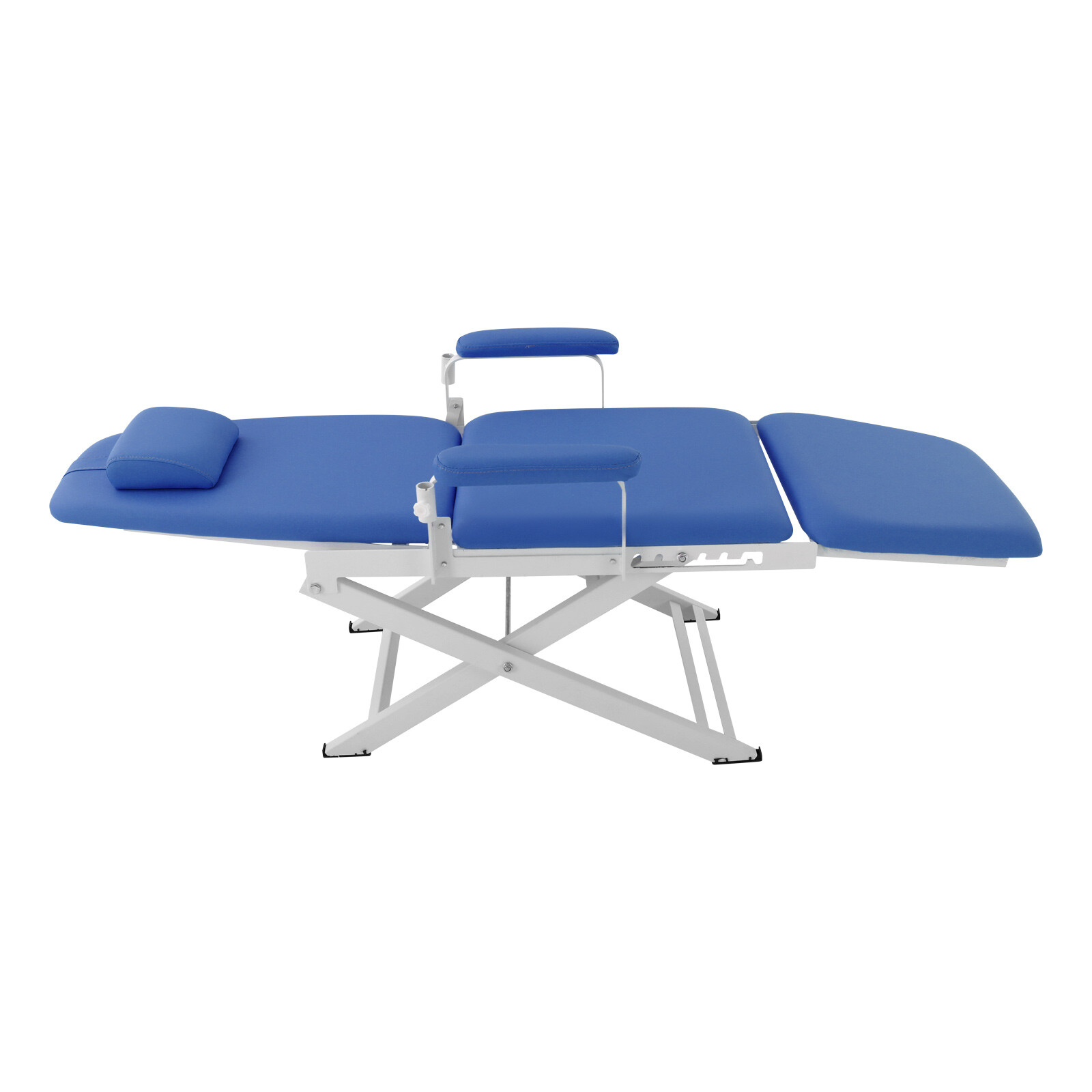 Portable Dental Chair Folding Mobile Chair Tilt Bed with LED Light & Waste Basin