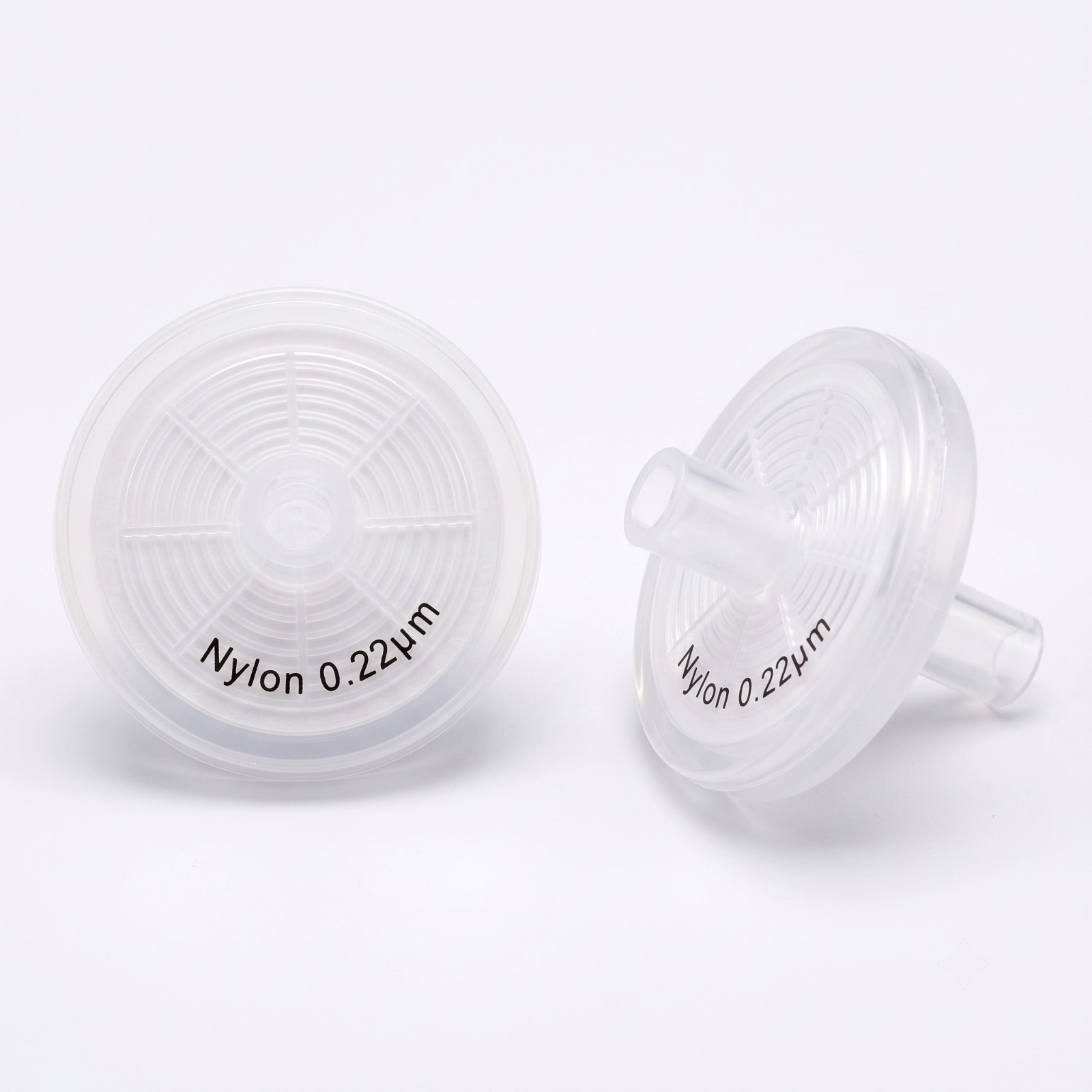 Nylon Syringe Filter 33mm 0.22/0.45um Lab Sample Filtration 100pcs