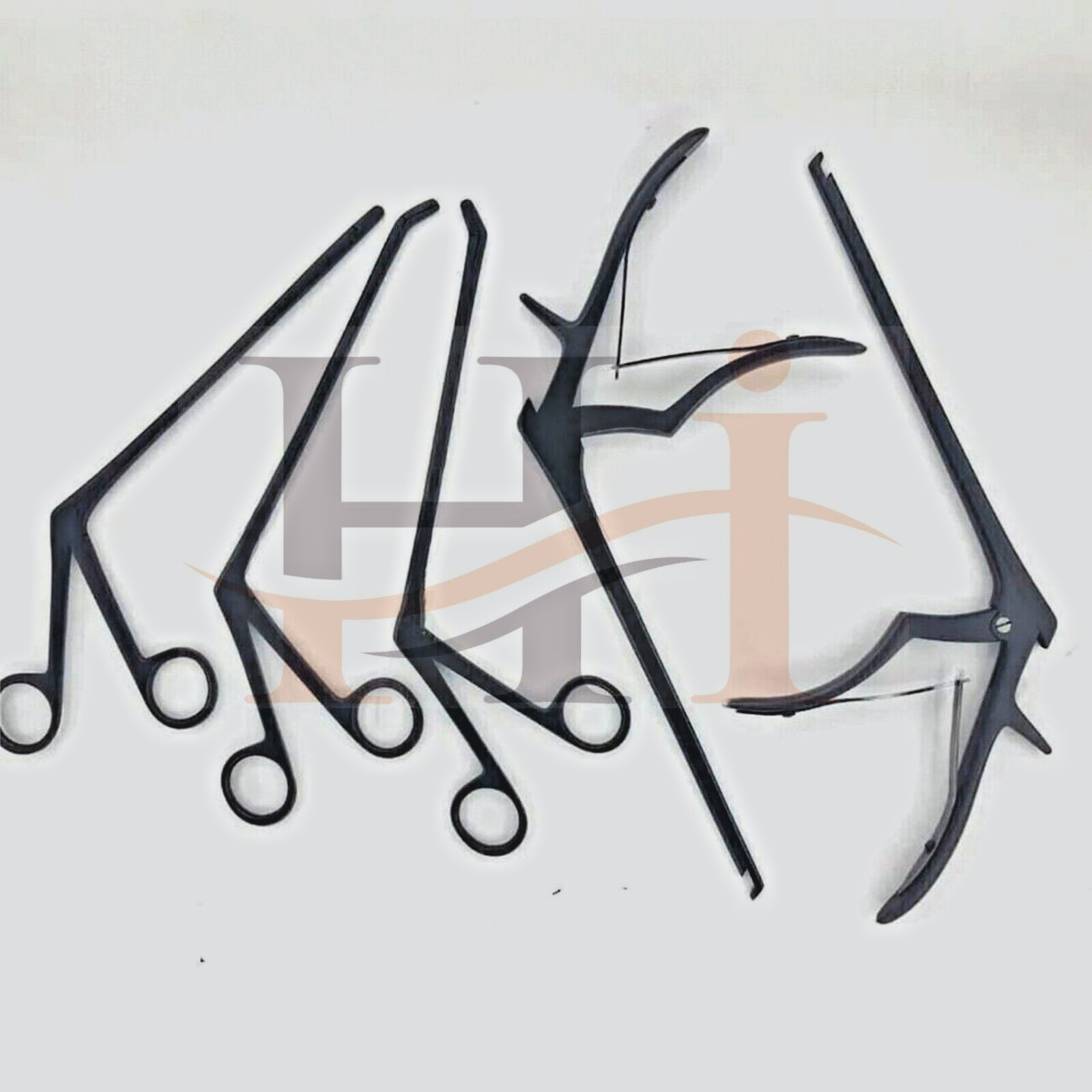 Kerrison Rongeur & Spine Cushing Pituitary Rongeur Surgical Orthopedic 5 Pcs Set