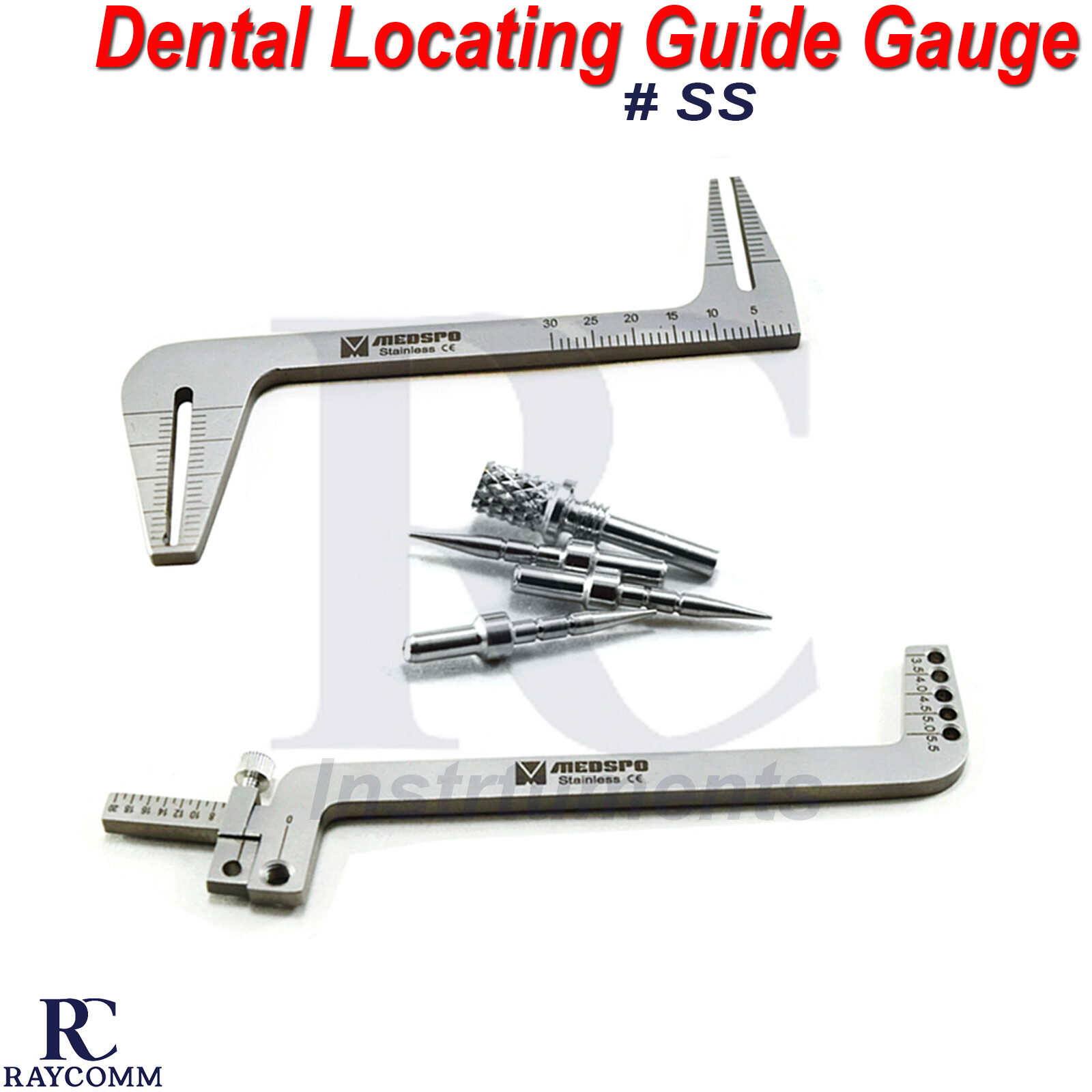 Surgical Drill Guide Locator Depth Parallel Pin Gauge Dental Implant Instruments