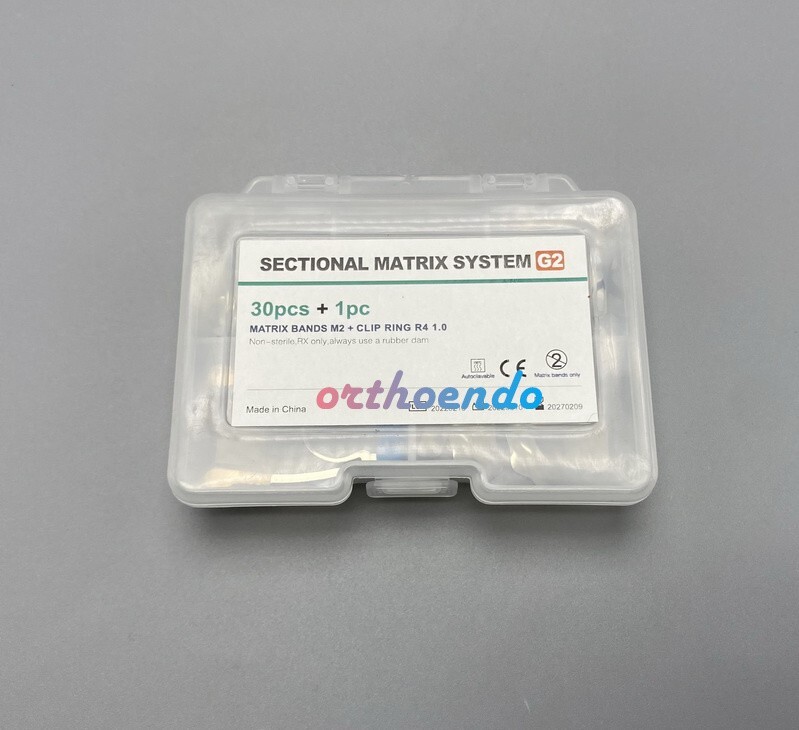 Dental Sectional Contoured Matrice Matrix Bands System Refill + Clip Ring G2 Kit