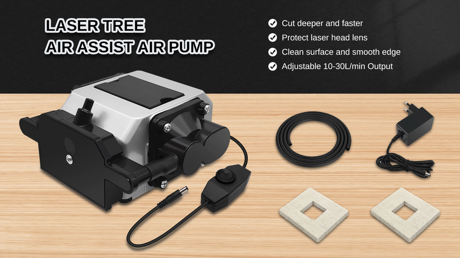 80W 12/24V Laser Module Head Kit for Laser Engraver Cutting DIY ,Air Assist Pump