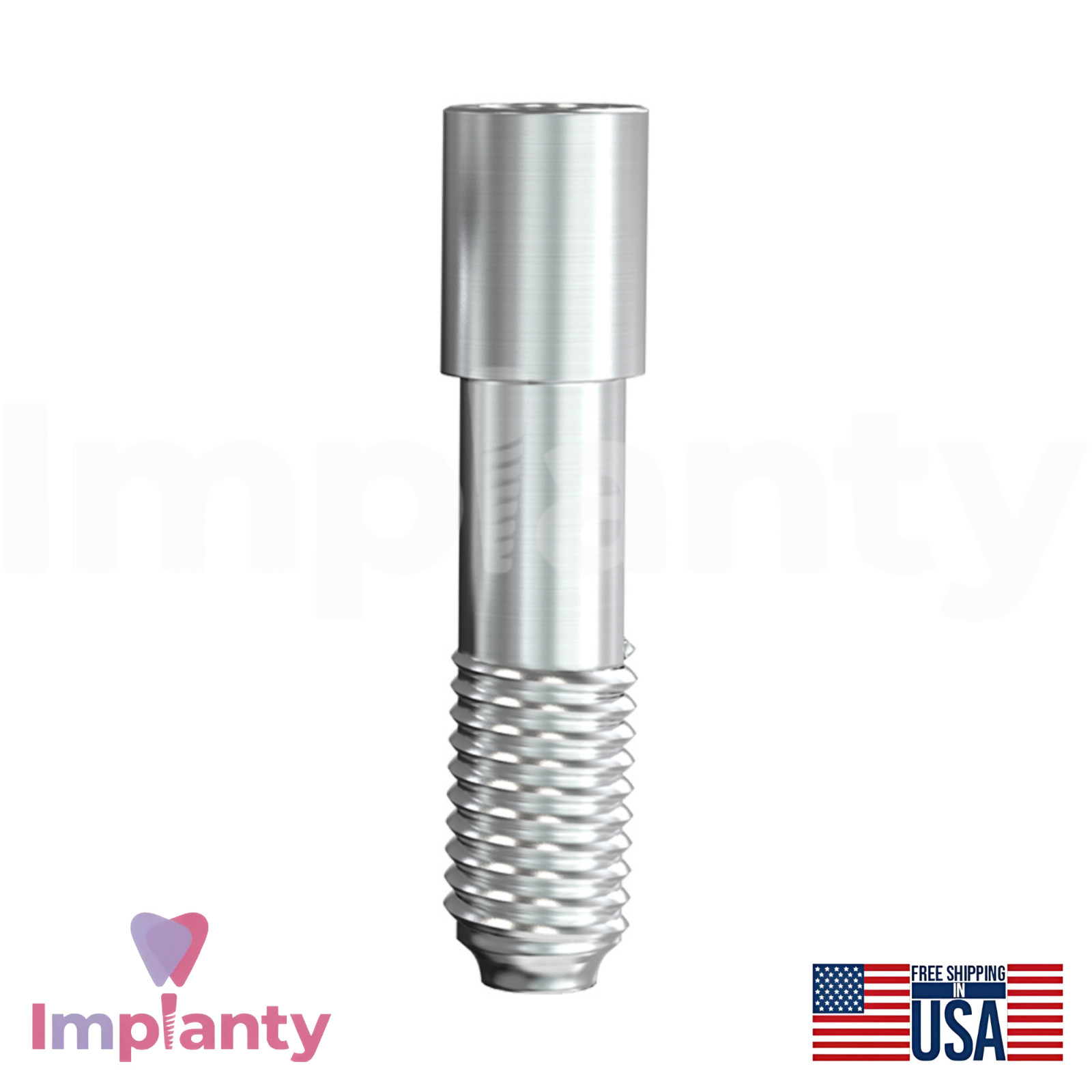 10x Zimmer Biomet Compatible Hex-Lock Straight Prosthetic Ø4.5mm Int Hex 2.5mm