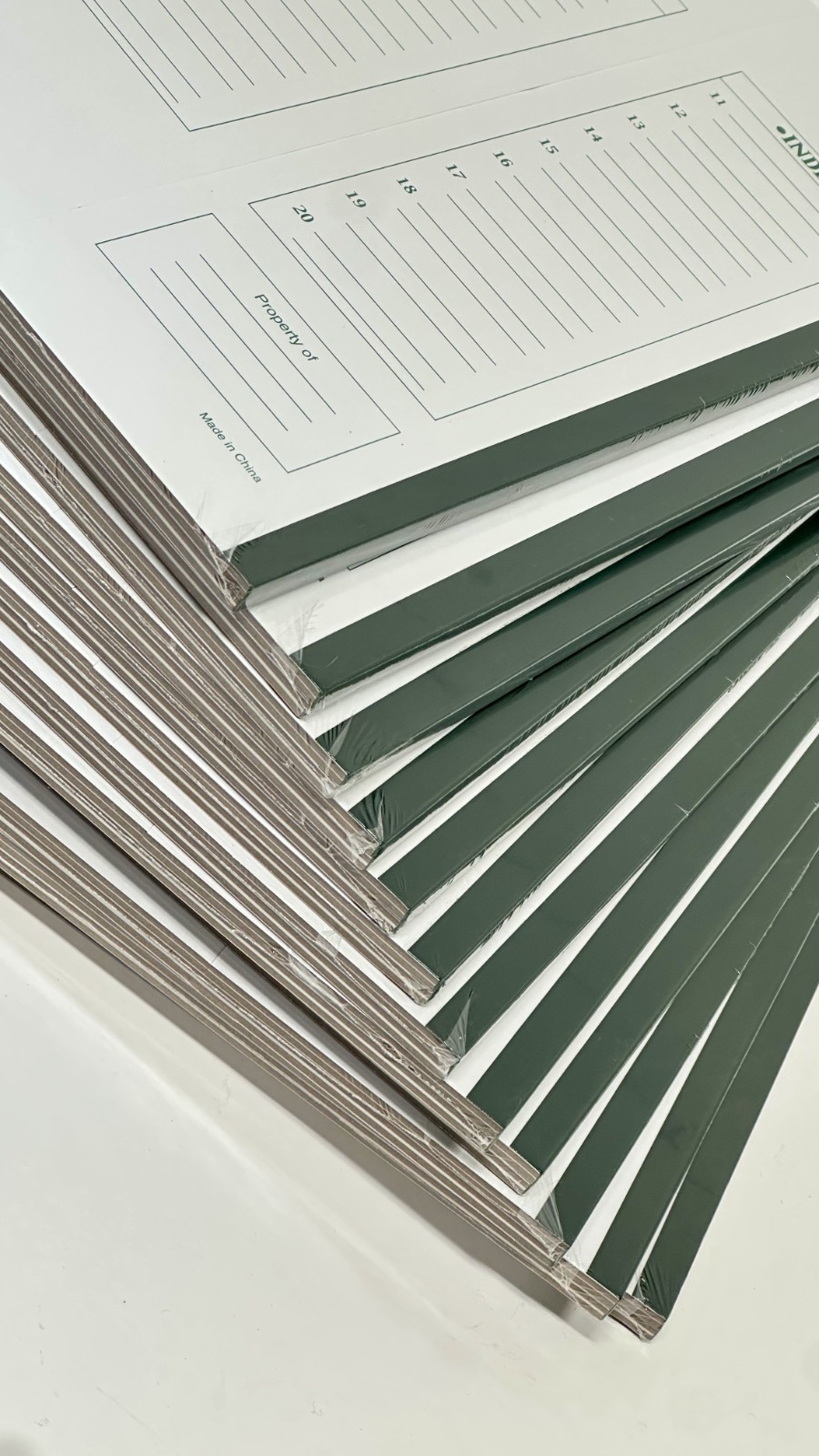 12 PCS Cardboard Slide Tray with Green Trim, Holds 20 Slides, Disposable