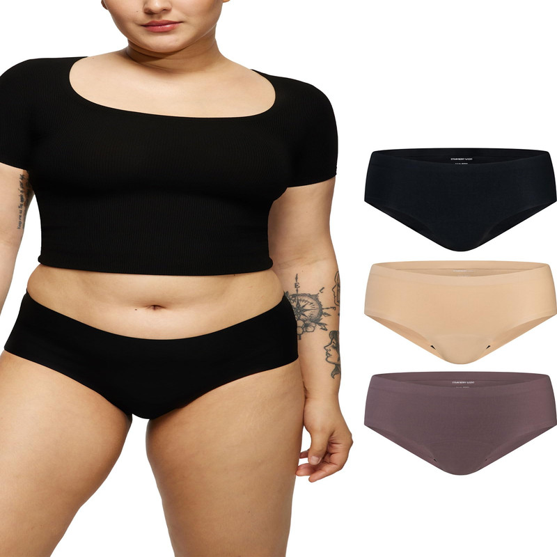 Strawberry Weeks Leakproof2.0 Seamless Mid Rise Brief Period Underwear For