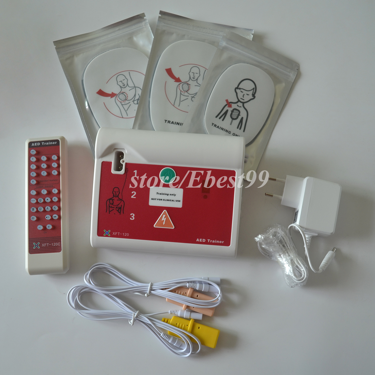 Elysaid Defibrillator Practice Trainer CPR Training Simulator Brazil Português