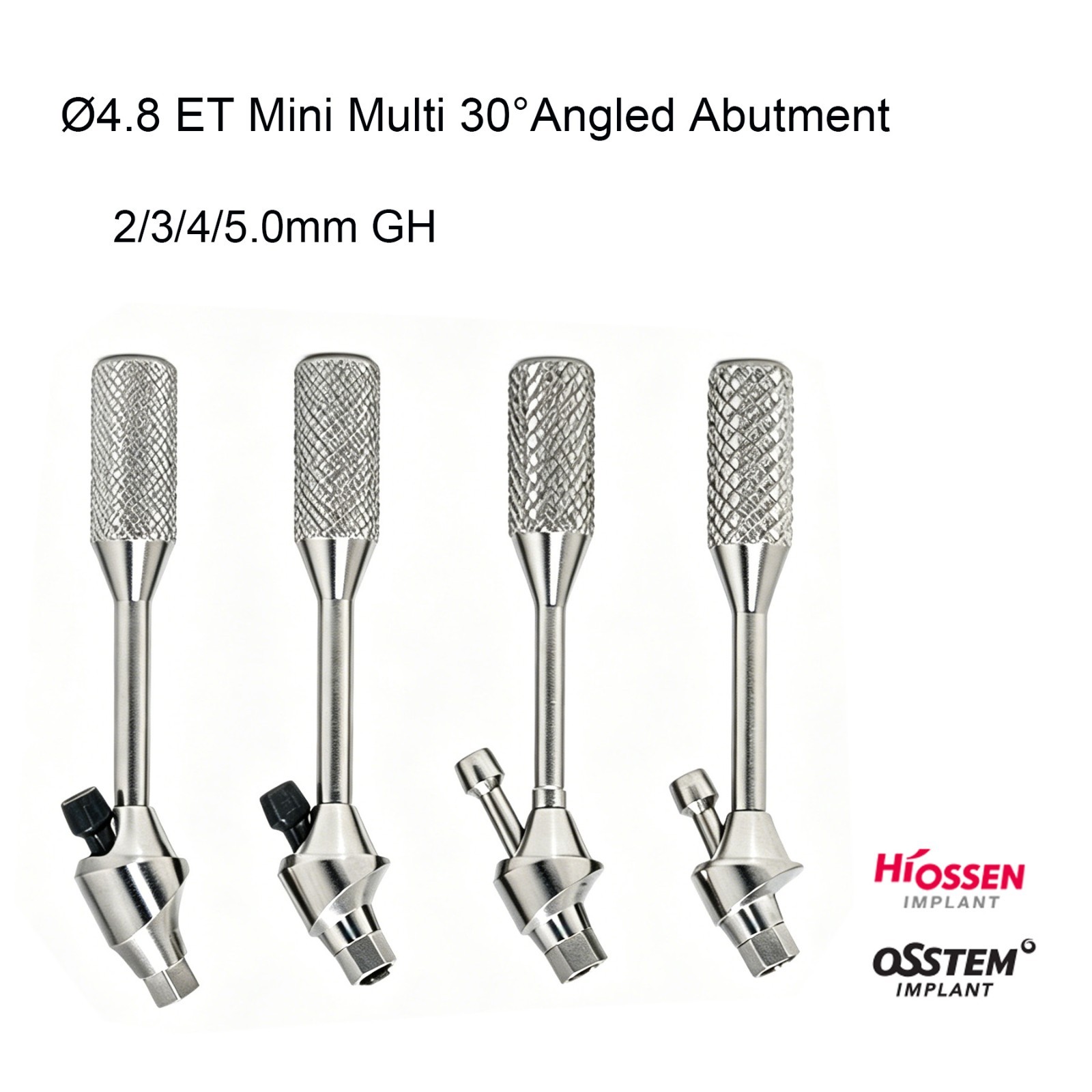 Dental Multi unit Angled abutment D4.8mm MUA 17/30/45° fits Hiossen Osstem M/R