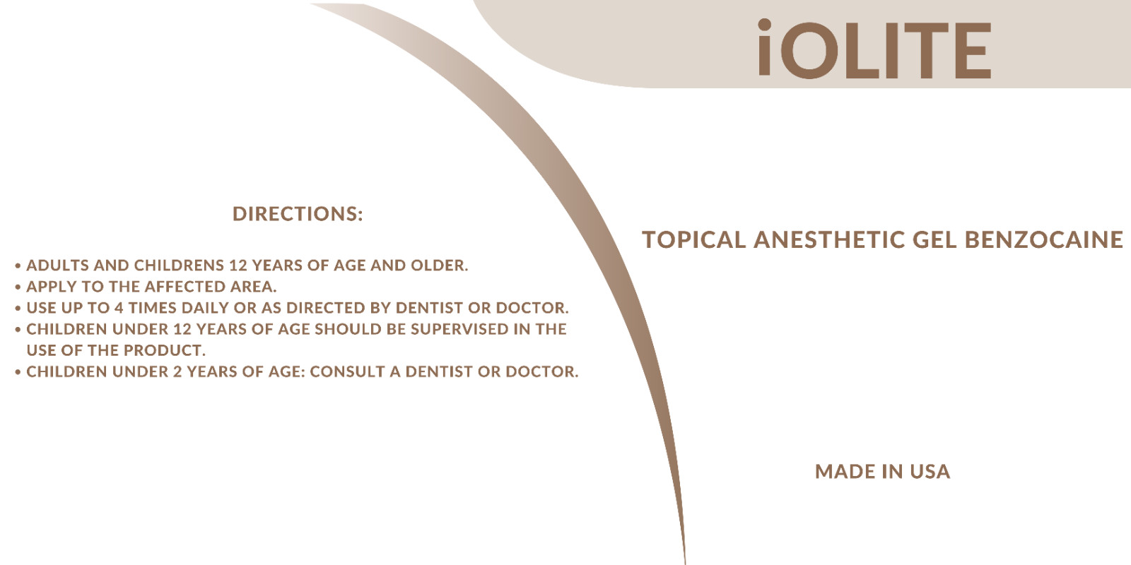 Topical Anesthetic Gel 20% Benzocaine 1OZ – IOLITE- 9 Flavors