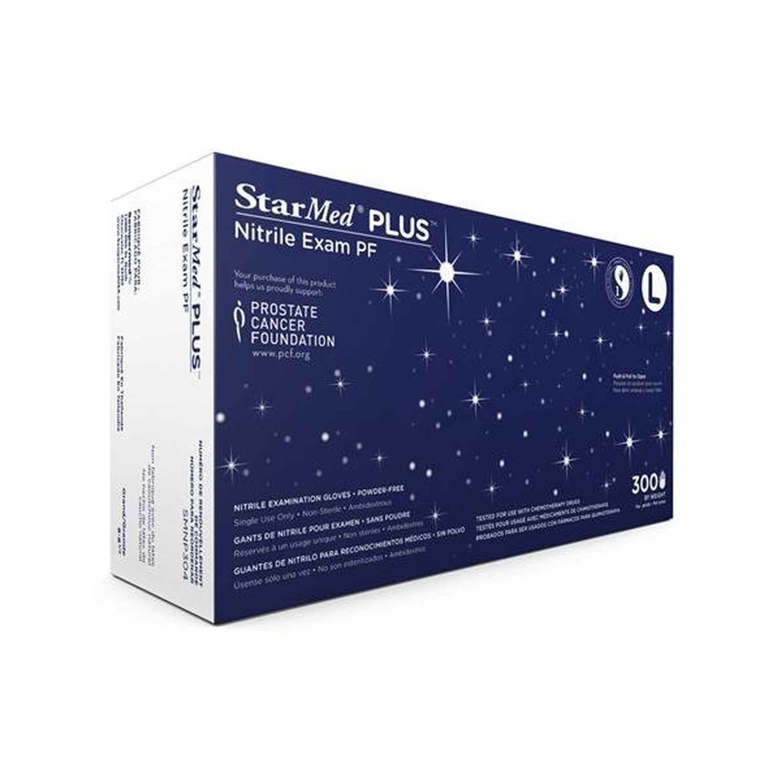 Sempermed SMNP304 StarMed Plus Nitrile Glove, 2.5 Mil, Powder-Free, Large (Ca…