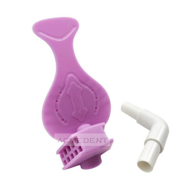 2Kit Dental Mouth Props Bite Blocks Isolation 1Step Suction Oral Dry Airway Shie