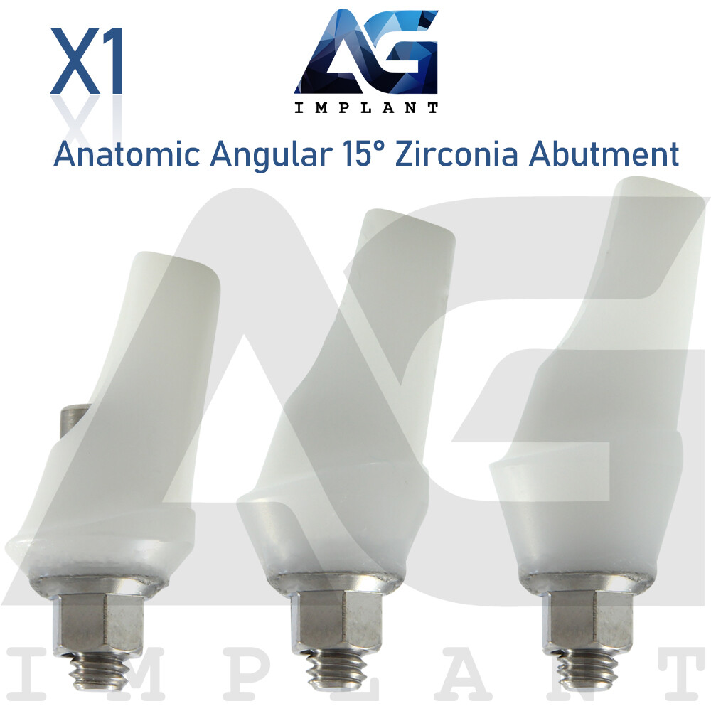 Zirco nia Anatomic Angular Abtment 15° Aesthetic Int Hexagon 2.42mm