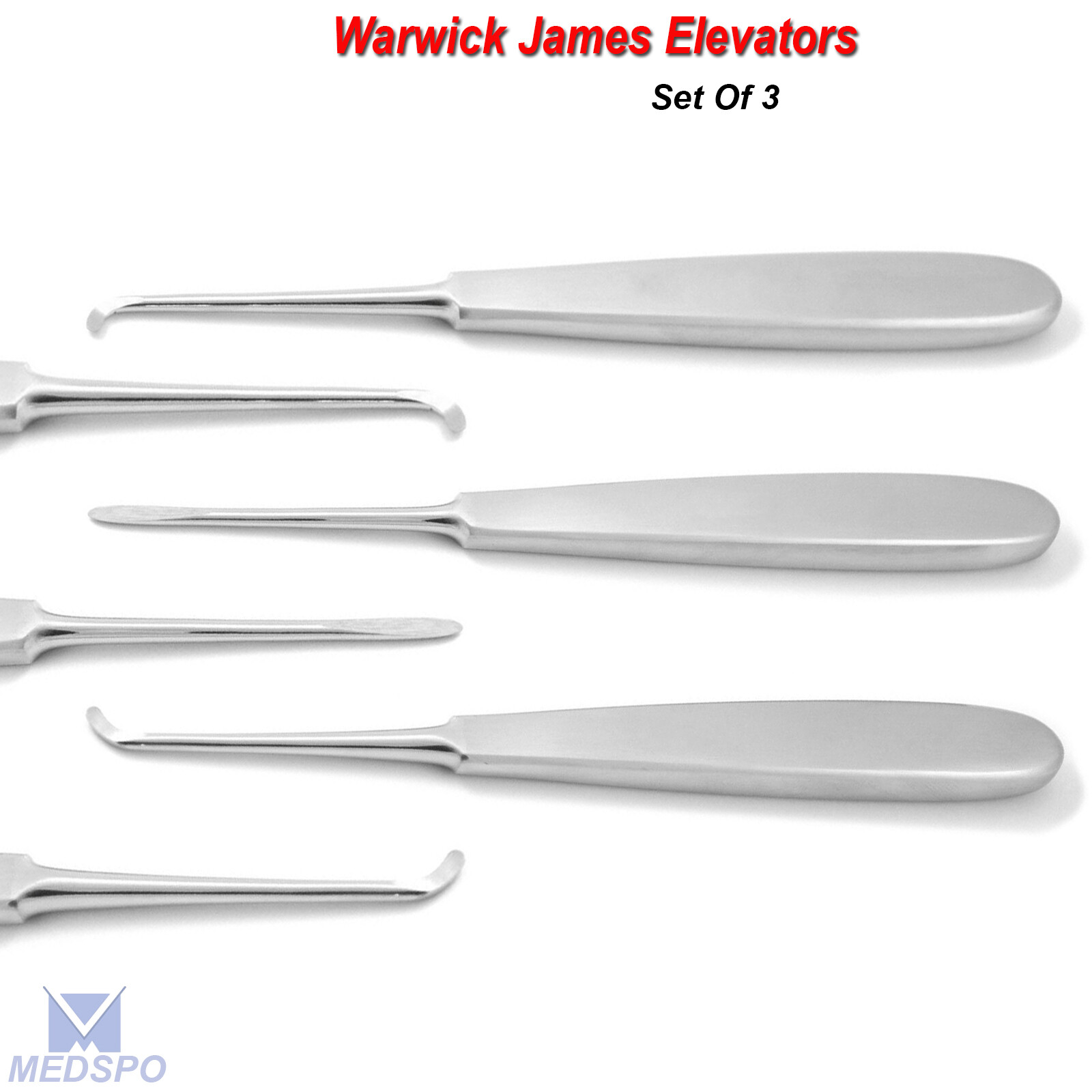 MEDSPO Dental Root Elevators Oral Surgery Luxating Warwick James Elevator Tools