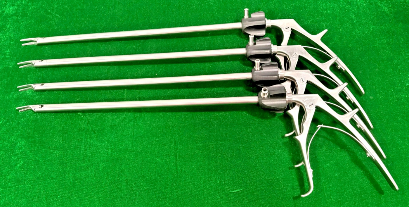 4pc Laparoscopic Clip Applicator Single Action LT300 10mm Reusable Instruments