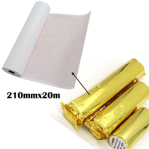 5pc 210mm*20meter,Recording Paper Thermal Printer paper for ECG EKG Machine ECG