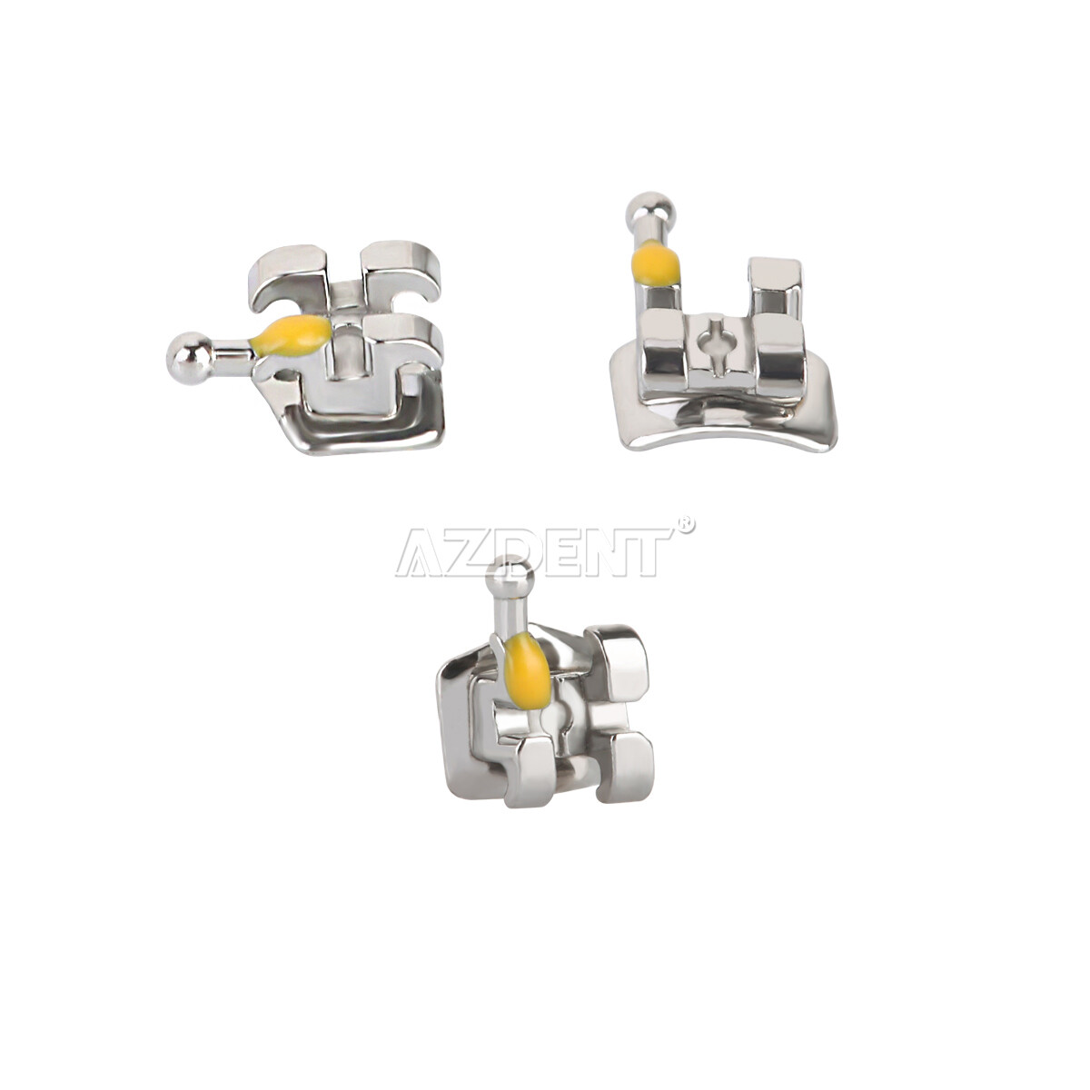 AZDENT Dental Ortho MINI Self-Ligating Brackets Brace 0.022″-Roth/ MBT Hooks 345