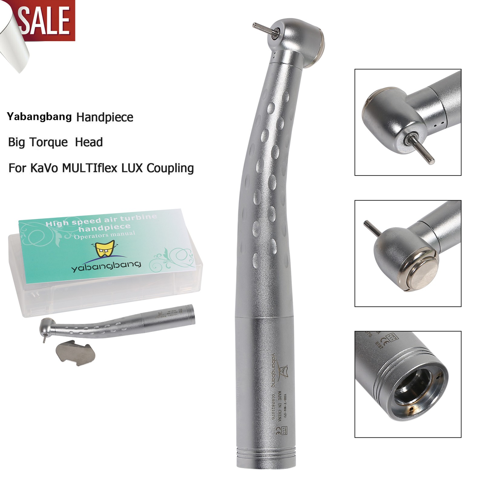 Large Head Turbine Dental High Speed Handpiece For KAV MULTIflex Coupler