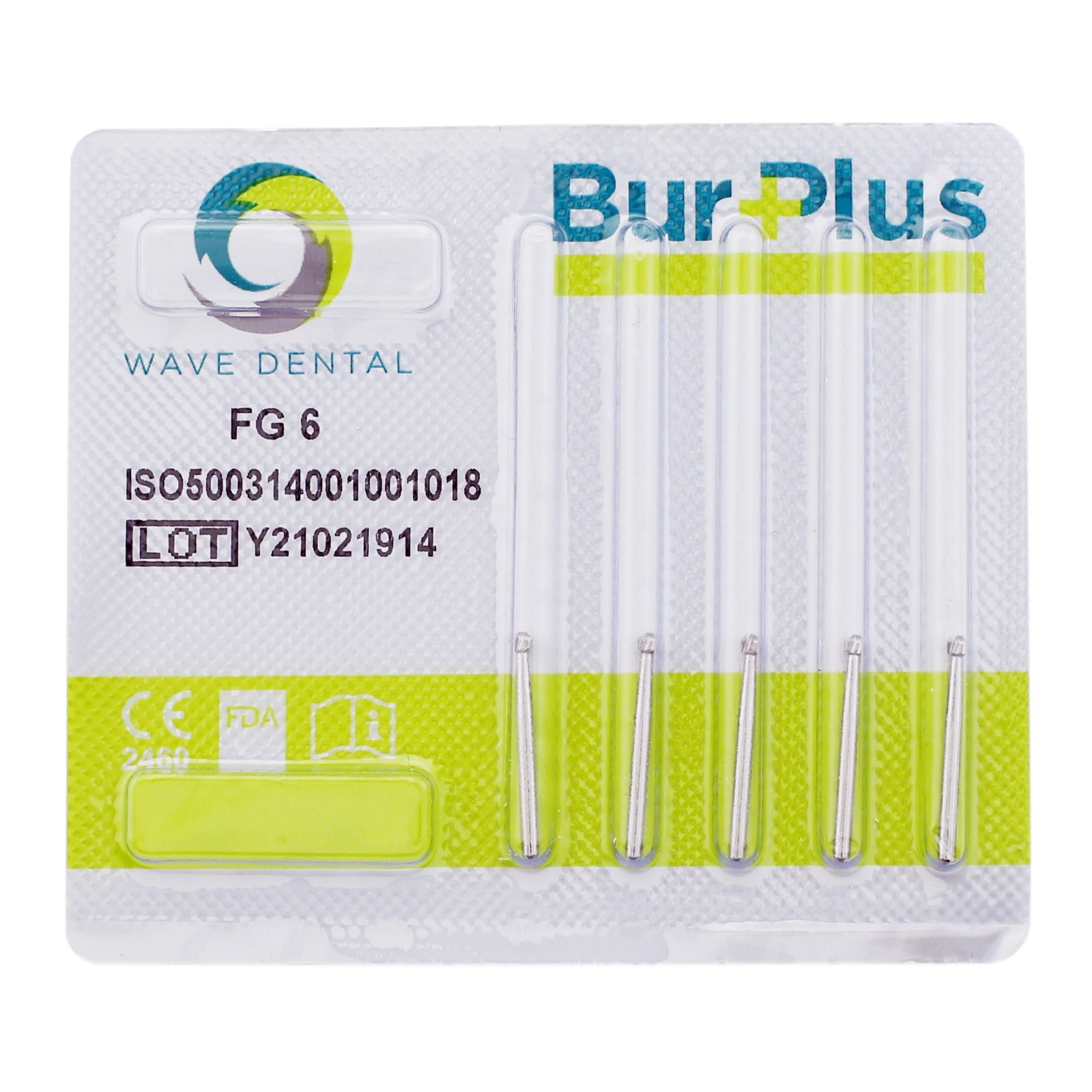 Wave Dental Operative Carbide Burs Round Friction Grip FG 1/4 -8 High Speed 19mm
