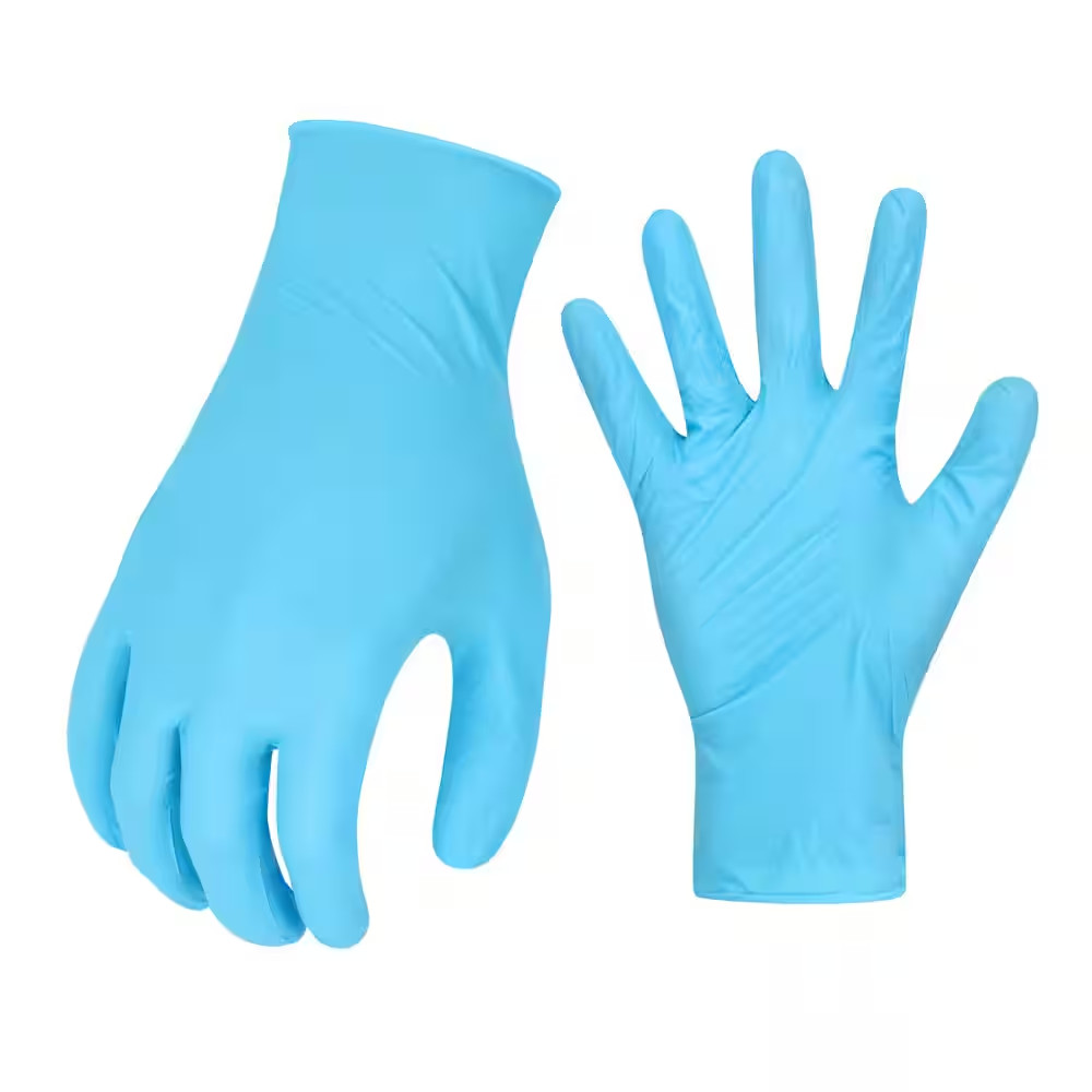 Blue 3.5 Mil Disposable Nitrile 1-Size Fits Most (100-Count)